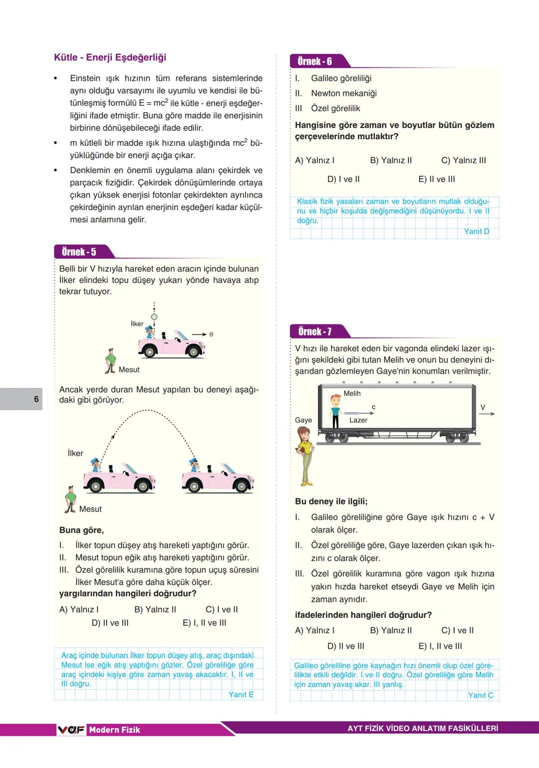 VOF
■ Video Anlatım Fasikülleri
AYT FİZİK
Erdal ŞAHİN
vaf 9
MODERN FİZİK
ADI-SOYADI
SINIF
NO --- OCR Start ---
VOF
■ Video Anlatım Fasikülle