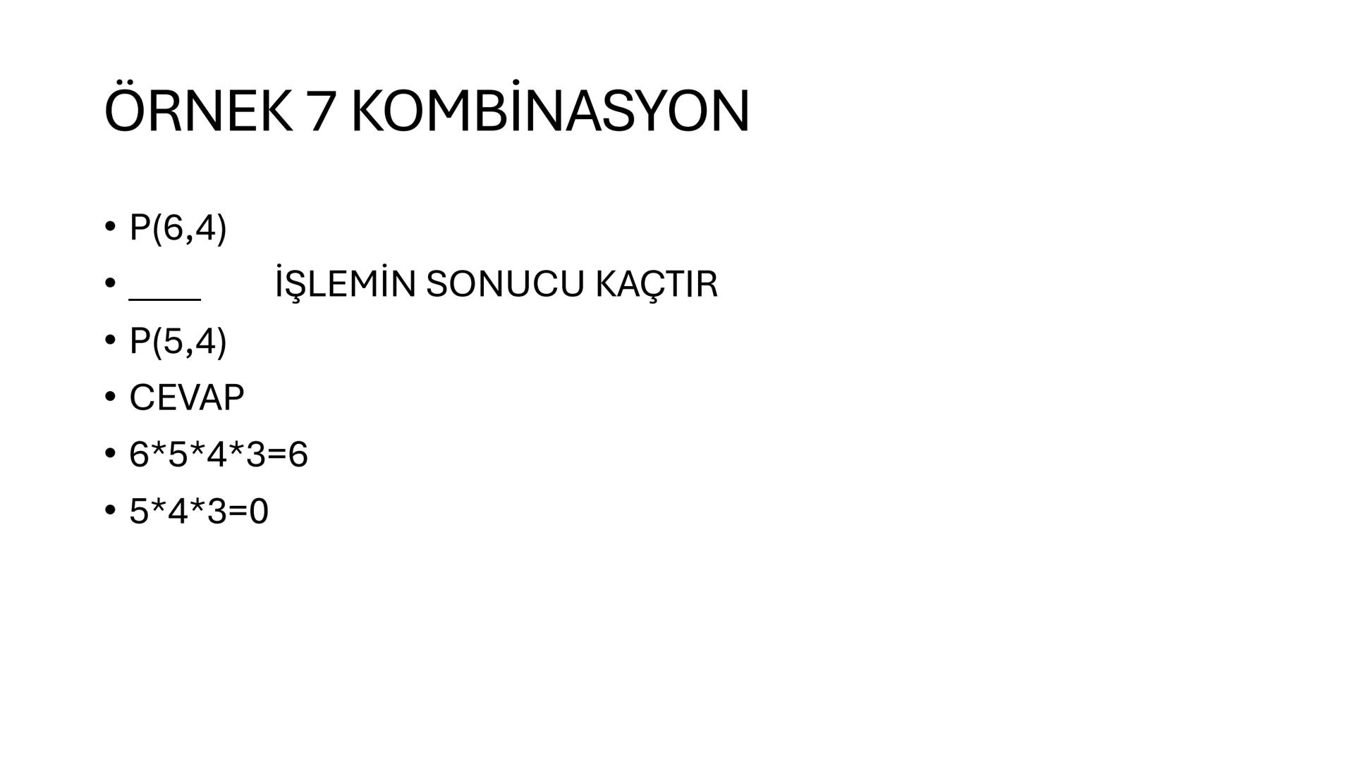 # MATEMATİK
YÜKSEK ALMAK İÇİN ÇALIŞ •
•
•
•
SAYMA VE OLASILIK;
TOPLAMA YÖNTEMİ;
Bir olayın birden fazla farklı sonucu varsa ve bu sonuçları