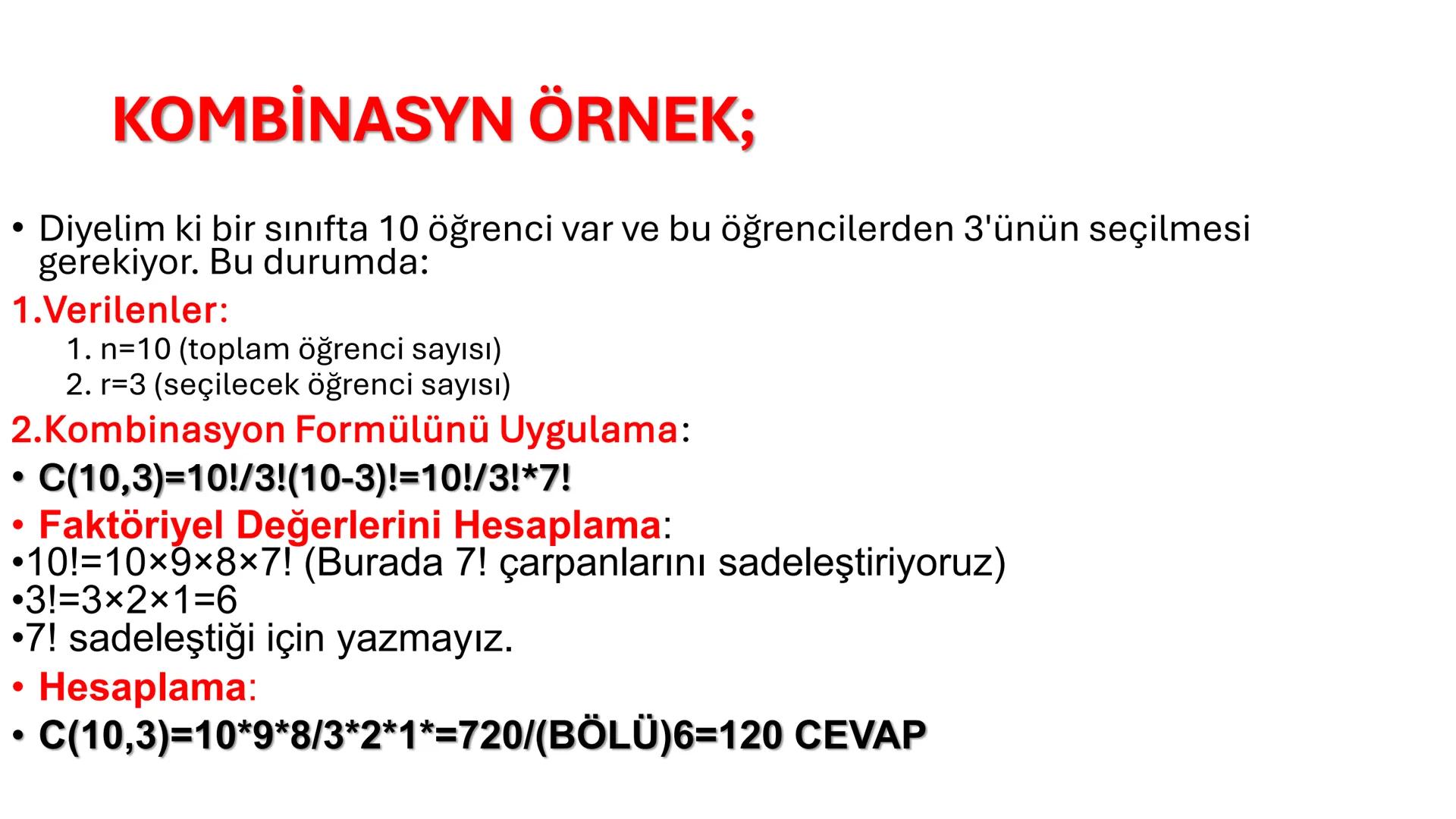 # MATEMATİK
YÜKSEK ALMAK İÇİN ÇALIŞ •
•
•
•
SAYMA VE OLASILIK;
TOPLAMA YÖNTEMİ;
Bir olayın birden fazla farklı sonucu varsa ve bu sonuçları