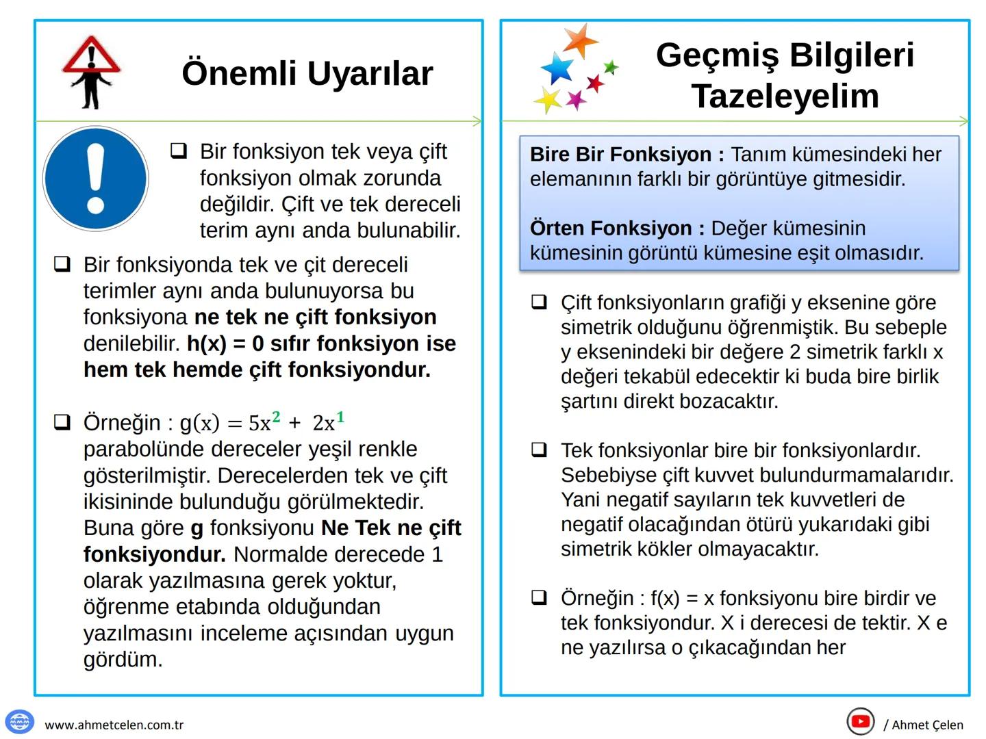 ?
Derece Kavramı
Derece kavramını anlayabilmek için cebirsel
ve 2.ci dereceden bir denklem üzerinden
inceleyelim.
f(x) = ax² + bx + c. xº
D