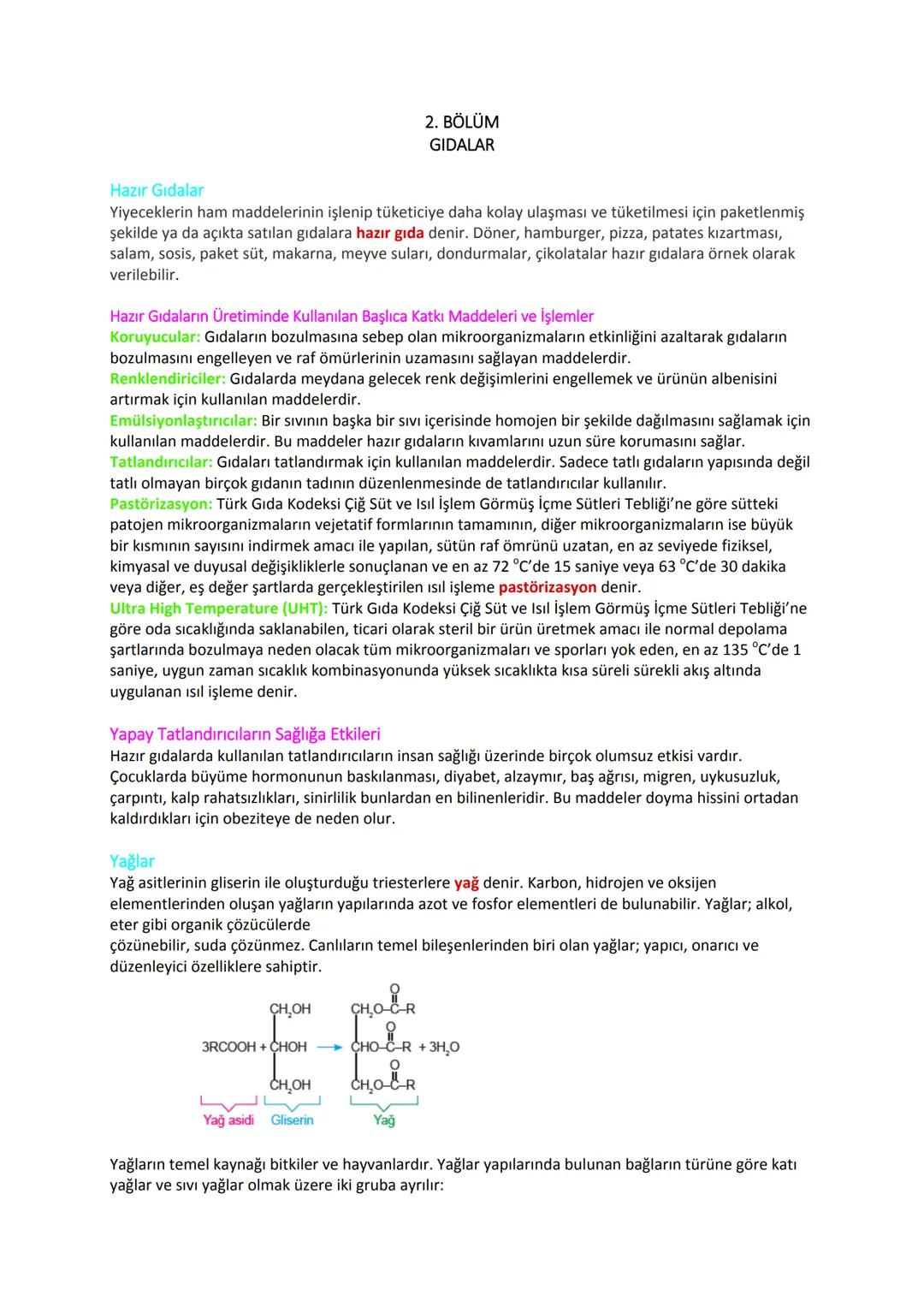 Temizlik Maddeleri
4. ÜNİTE ÖZETİ
1. BÖLÜM
YAYGIN GÜNLÜK HAYAT KIMYASALLARI
Günlük hayatta sıkça kullanılan temizlik maddeleri ve bu maddele