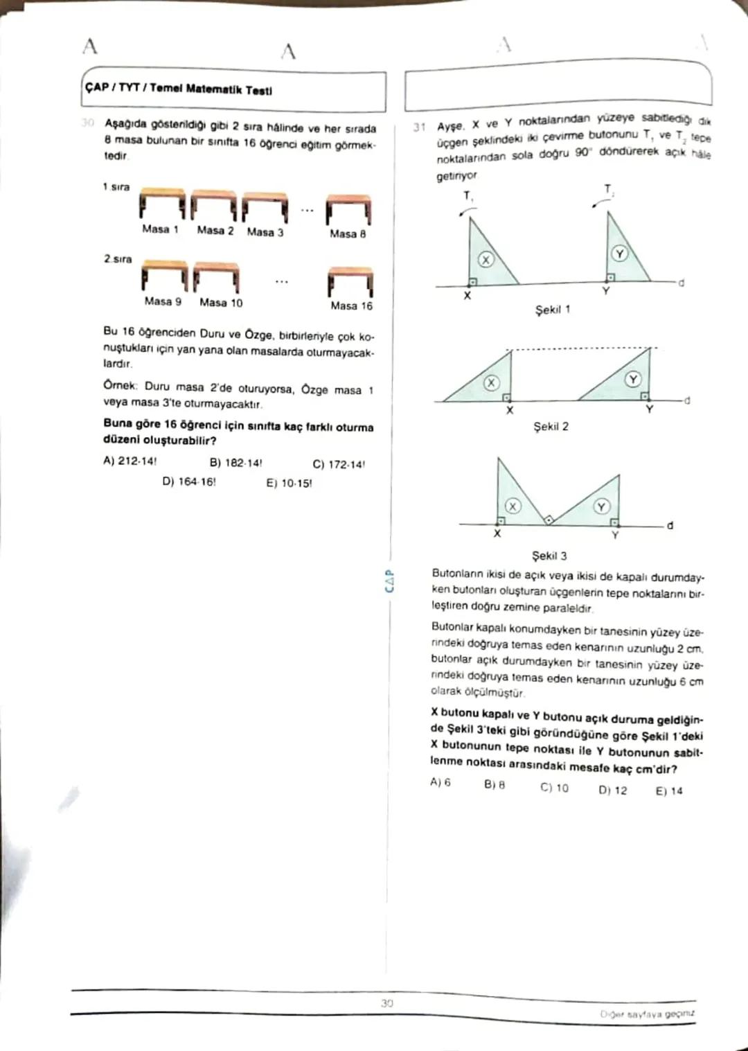 ÇAP/TYT
A
A
TÜRKÇE
1
1. Bu testte 40 soru vardır.
2. Cevaplarınızı, cevap kâğıdının Türkçe Testi için ayrılan kısmına işaretleyiniz.
2.
Çoğu