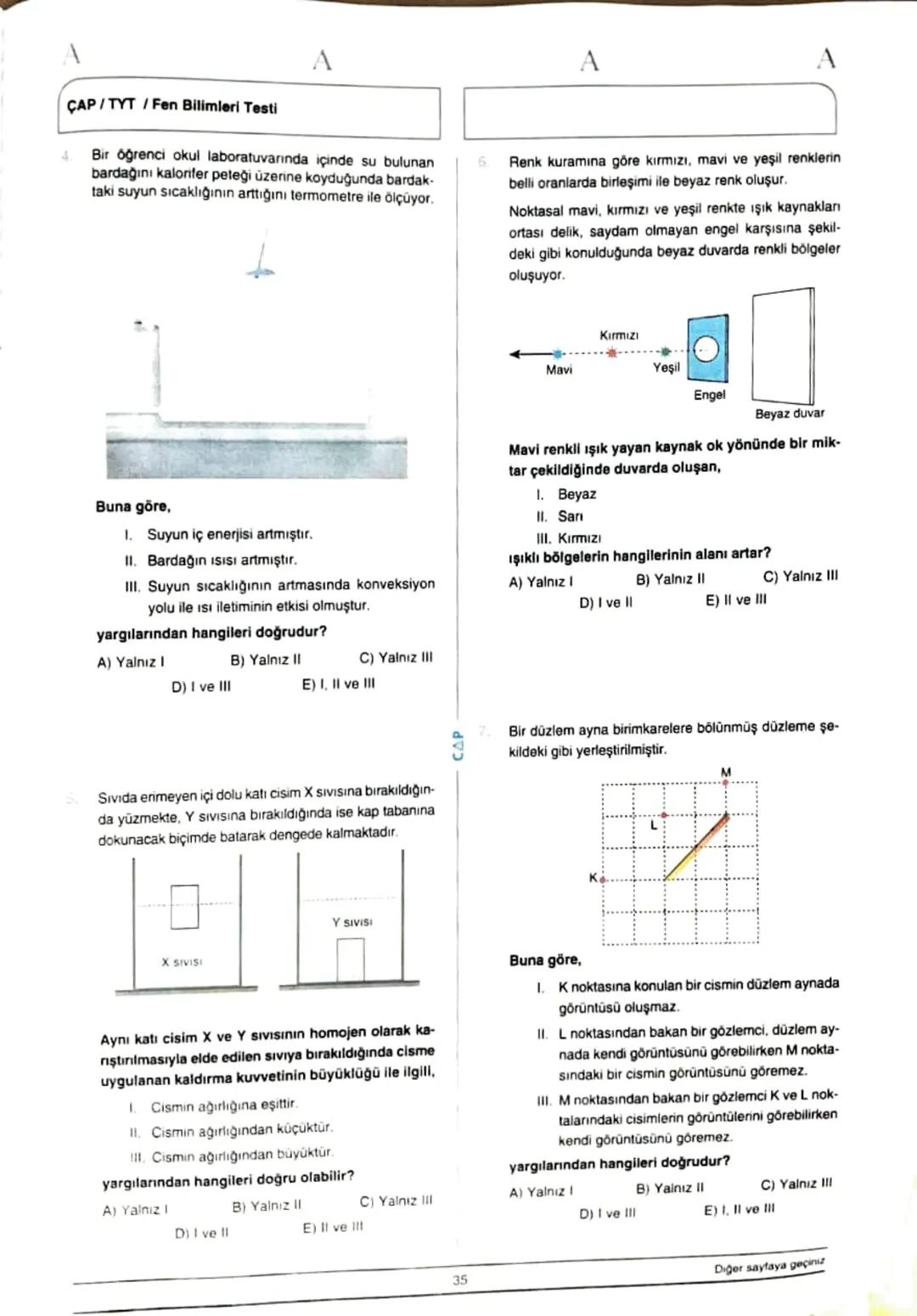 ÇAP/TYT
A
A
TÜRKÇE
1
1. Bu testte 40 soru vardır.
2. Cevaplarınızı, cevap kâğıdının Türkçe Testi için ayrılan kısmına işaretleyiniz.
2.
Çoğu