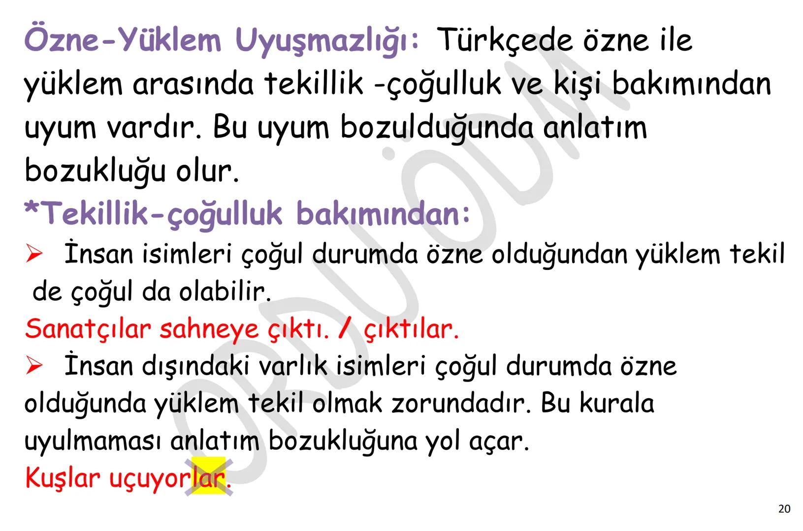 # YKS-TÜRKÇE
# ANLATIM
# BOZUKLUKLARI
ORDU
ÖDM A. ANLAMA DAYALI ANLATIM BOZUKLUKLARI
1. Gereksiz Sözcük Kullanımı
2. Sözcüğün Yanlış Anlam