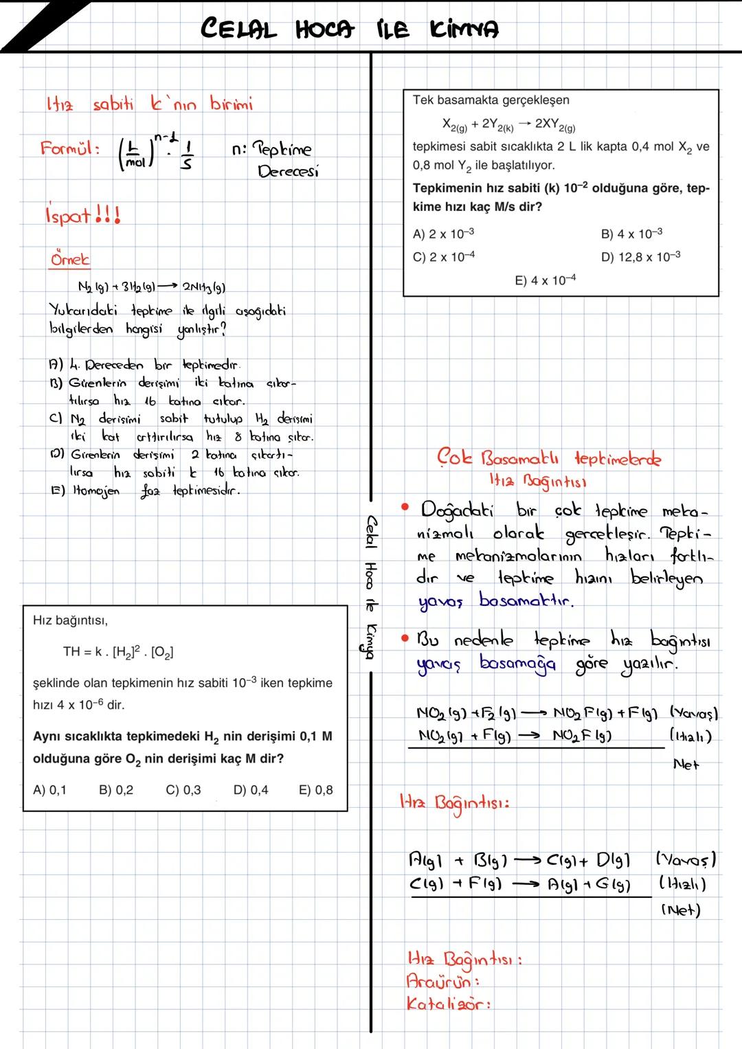 CELAL HOCA İLE KIMYA
KIMYASAL TEPKİMELERDE
Potansiyel enerji Zaman Grafikleri
H12
$P_2 + B_2 \rightarrow 2AB$
• Kimyasal tepkimelerin gercek