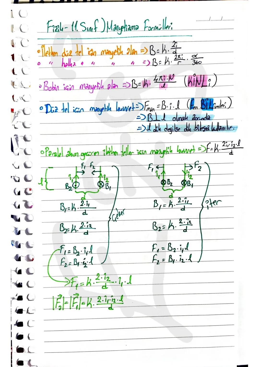 Fizik-11. Saf) Elektrik Formiller?
Fek. $\frac{q_1q_2}{d^2}$ => Vektörel olduğu için büyüldüklerle işlem yapılır.
E=fe/q=k. $\frac{q}{d^2}$