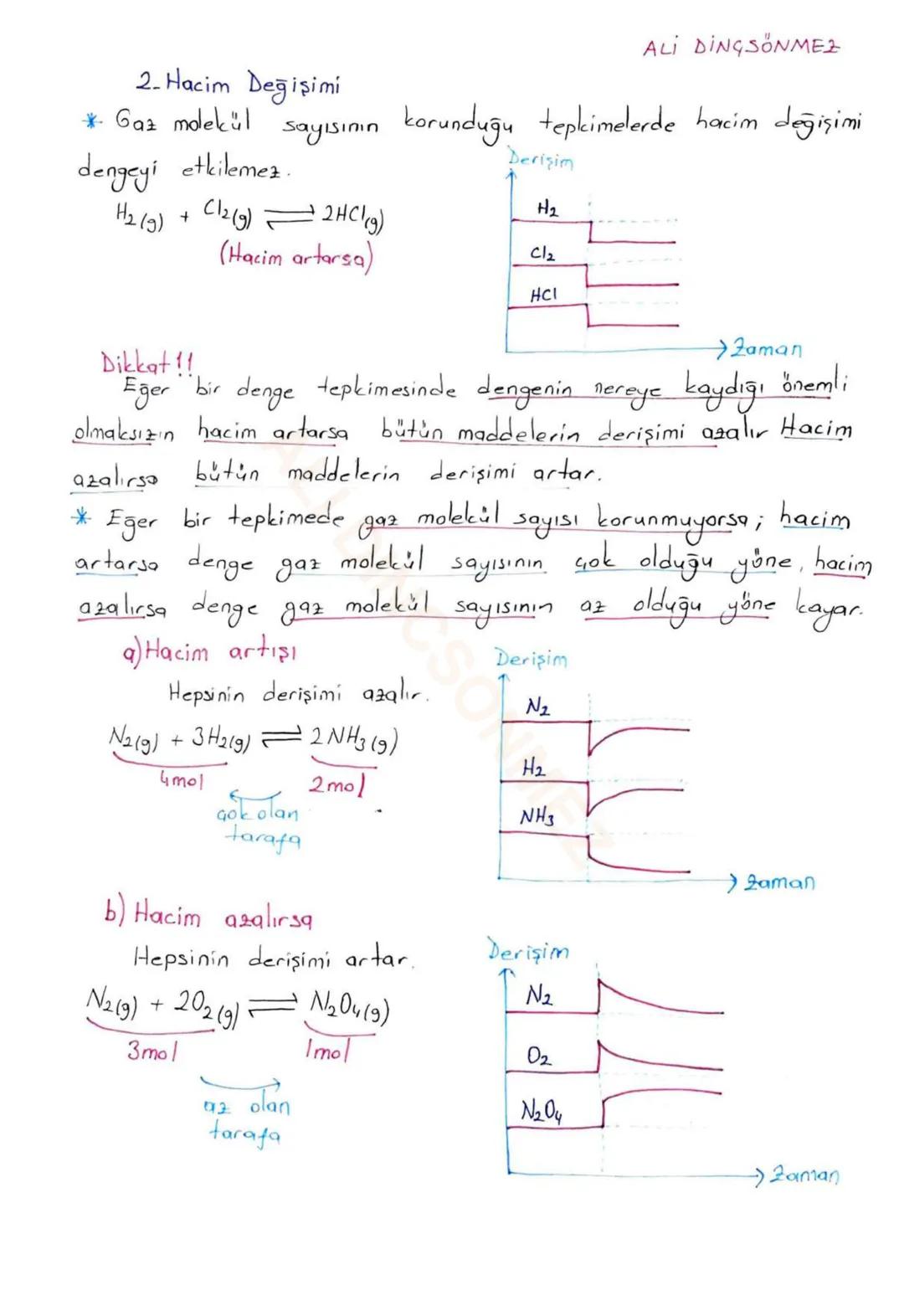 ALİ DİNGSONME2
KİMYASAL DENGE
* Evrende maddelerin ortak iki eğilimi vardır
1. Maksimum düzensiz olma
2. Minimum enerjiye sahip olma
Bu iki
