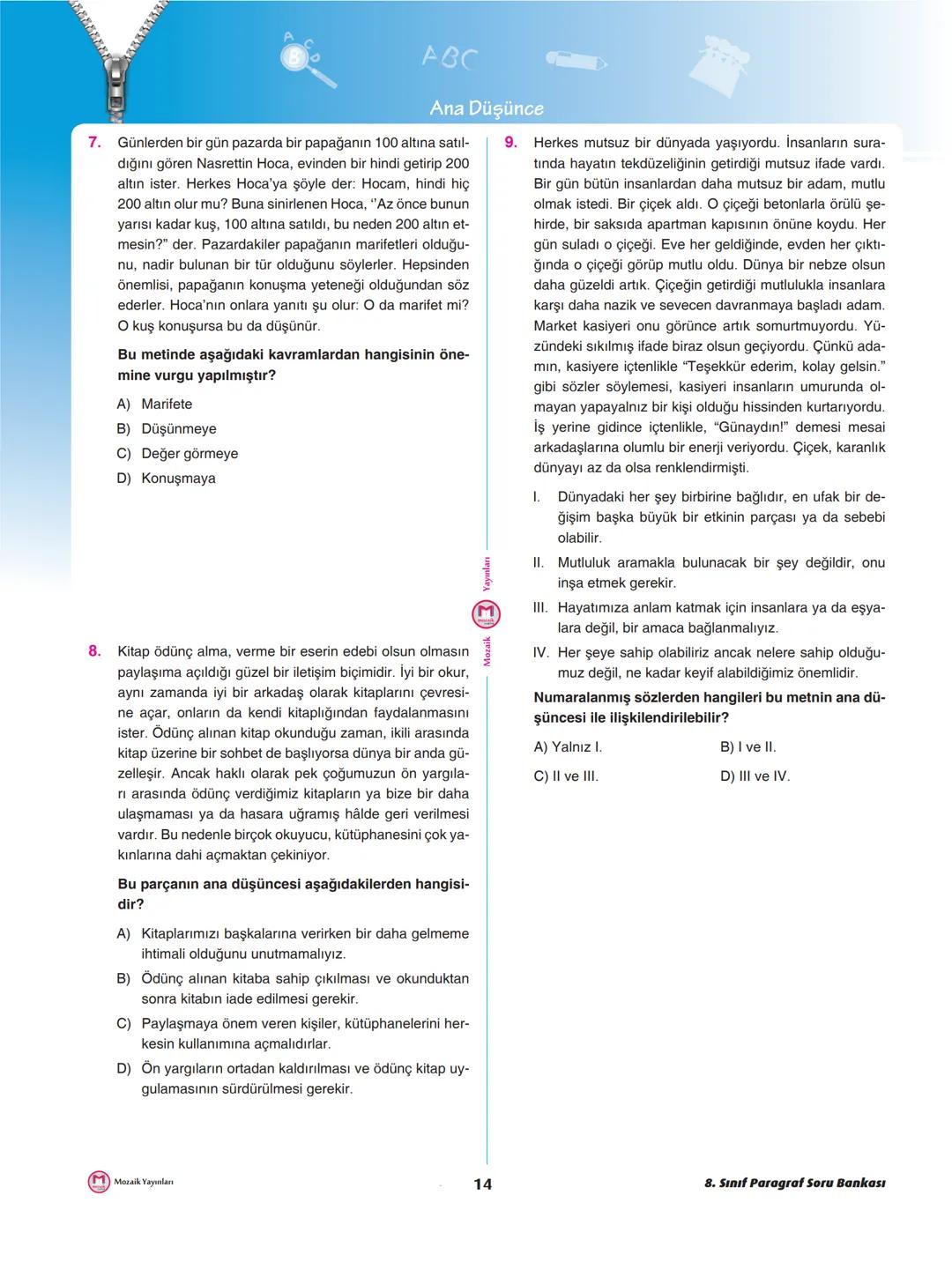 AKILLI TRITRYR
UYUMLU
ww.dijitalim.co
VİDEO ÇÖZÜMLÜ
PARAGRAF
Soru Bankası
DİJİTALİM
EĞİTİM PLATFORMUMUZ
DİJİTALİM
İNDİR
SİZLERLE
Öğretmen ve