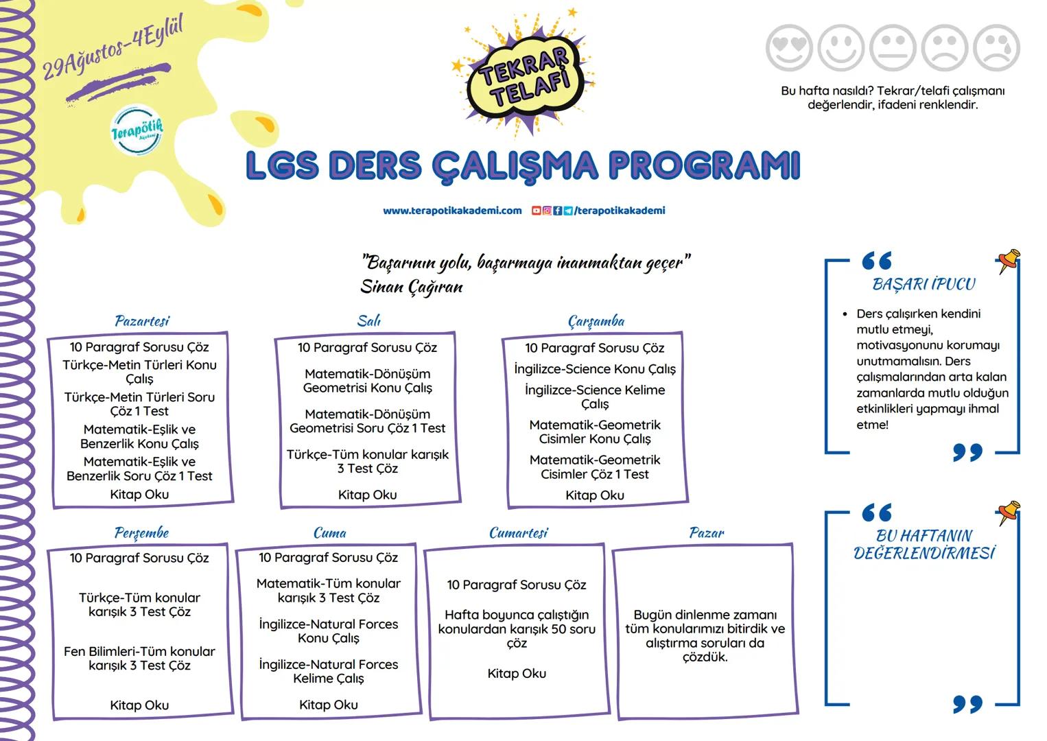 # 8.SINIFA HAZIRLIK YAZ TATİLİ LGS DERS ÇALIŞMA PROGRAMI
## MERHABA, naber?
Yaz tatilini verimli geçirip, 8. sınıfa bomba gibi başlamayı ne