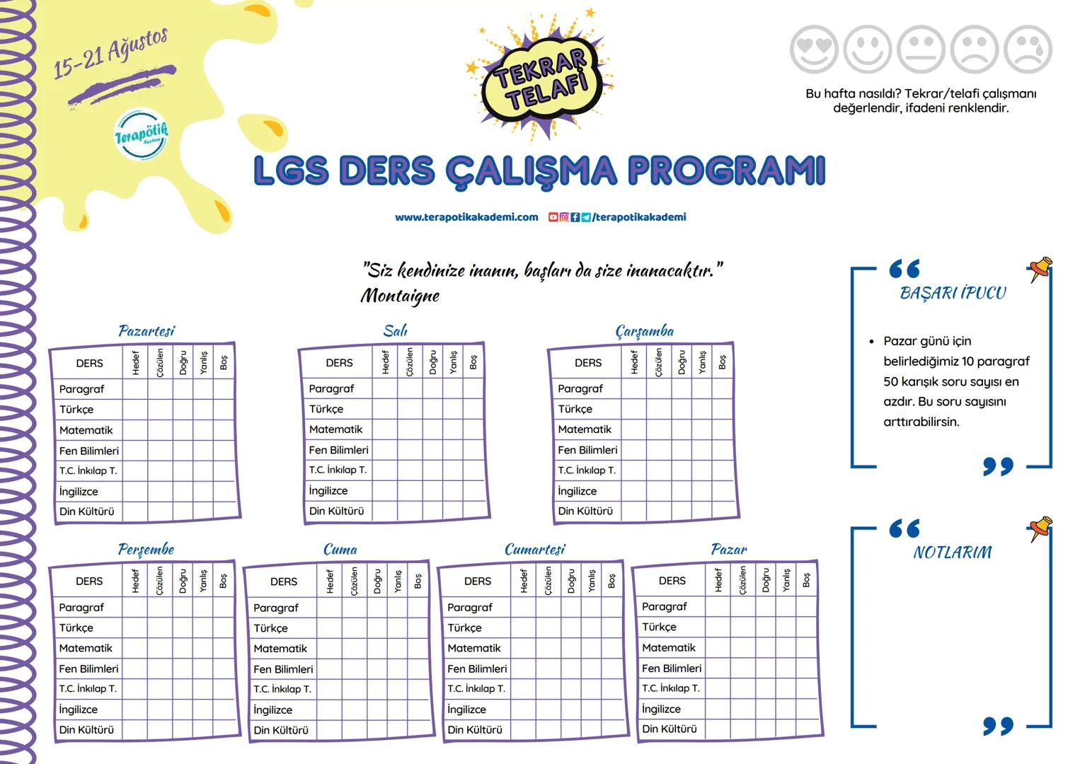 # 8.SINIFA HAZIRLIK YAZ TATİLİ LGS DERS ÇALIŞMA PROGRAMI
## MERHABA, naber?
Yaz tatilini verimli geçirip, 8. sınıfa bomba gibi başlamayı ne