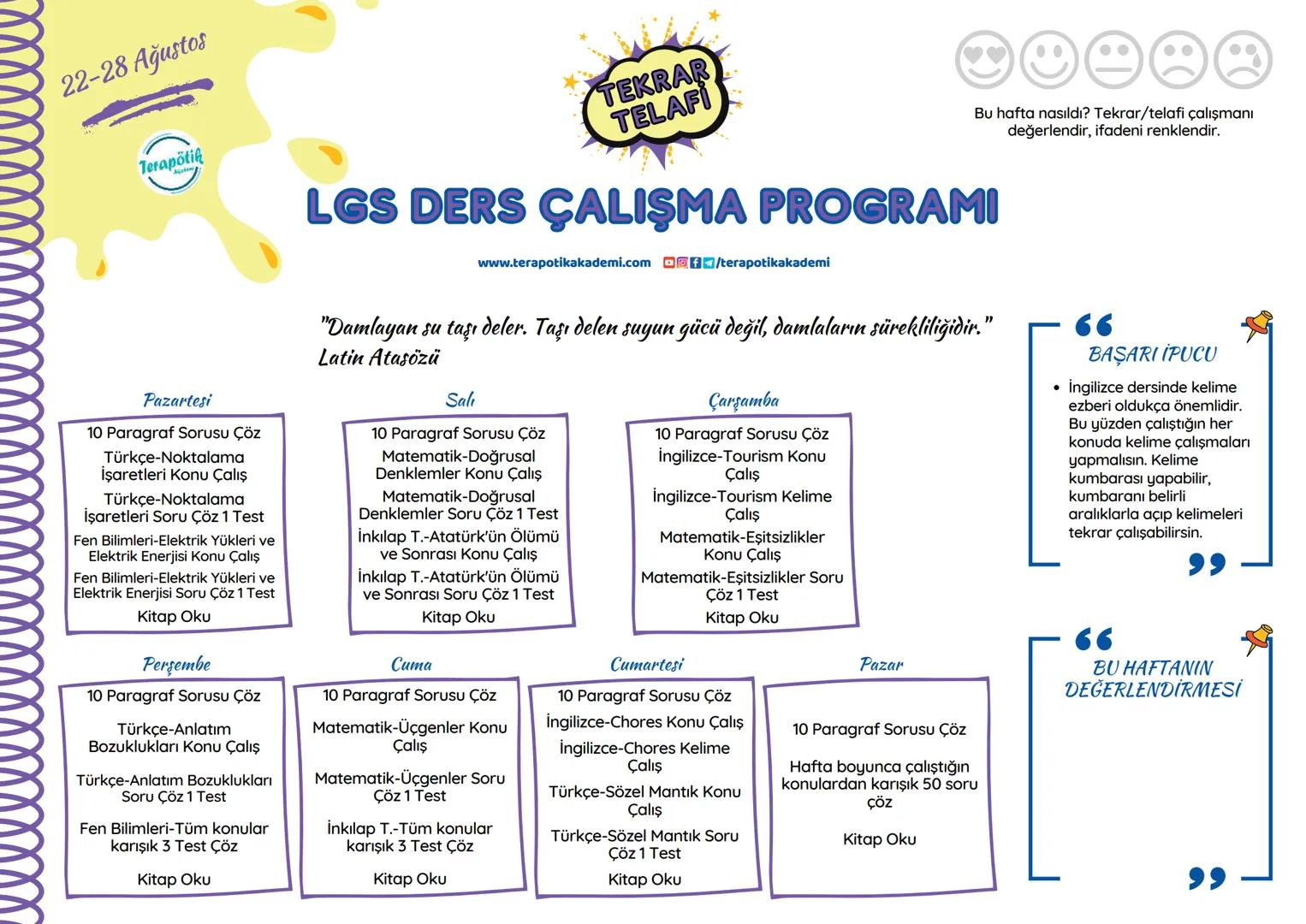 # 8.SINIFA HAZIRLIK YAZ TATİLİ LGS DERS ÇALIŞMA PROGRAMI
## MERHABA, naber?
Yaz tatilini verimli geçirip, 8. sınıfa bomba gibi başlamayı ne