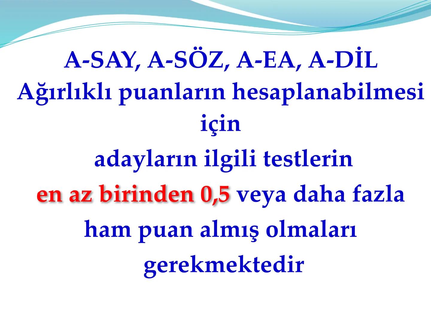 • TYT sınav sonucunda tek puan, AYT sınav sonucunda ise her bölümden ayrı puan açıklanır.(sayısal, eşit ağırlık, sözel, dil) YKS ne zaman ya