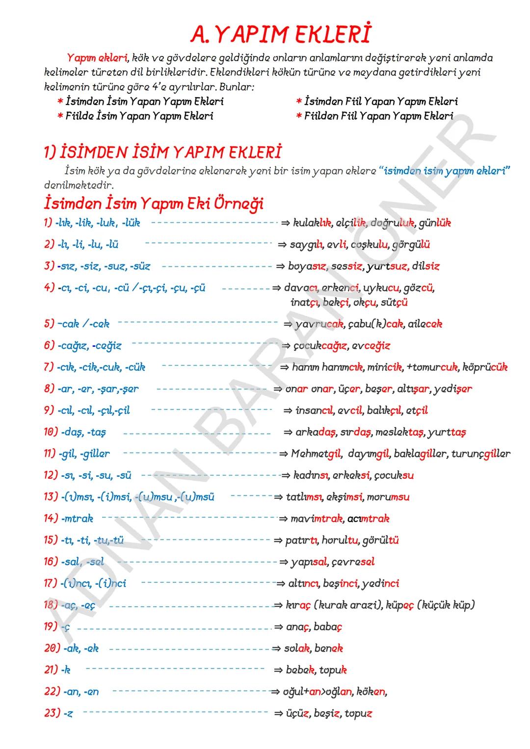 1. SÖZCÜKTE ANLAM
İÇİNDEKİLER
A. Kelime ve Kelime Gruplarımın Anlam Özellikleri
1. Gerçek (Temel) Anlam
2. Yan anlam
3. Mecaz Anlam
4. Somut