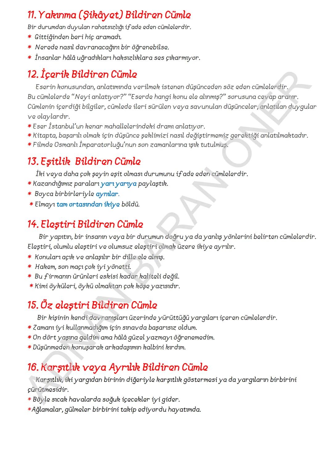 1. SÖZCÜKTE ANLAM
İÇİNDEKİLER
A. Kelime ve Kelime Gruplarımın Anlam Özellikleri
1. Gerçek (Temel) Anlam
2. Yan anlam
3. Mecaz Anlam
4. Somut