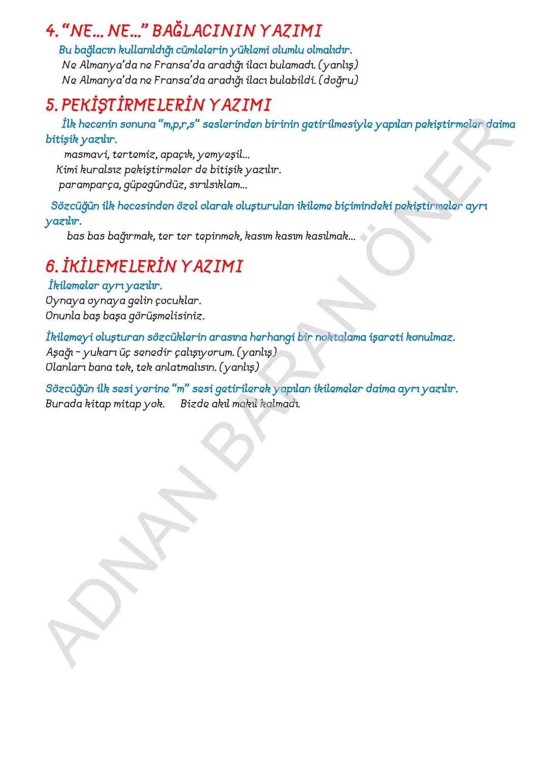 1. SÖZCÜKTE ANLAM
İÇİNDEKİLER
A. Kelime ve Kelime Gruplarımın Anlam Özellikleri
1. Gerçek (Temel) Anlam
2. Yan anlam
3. Mecaz Anlam
4. Somut