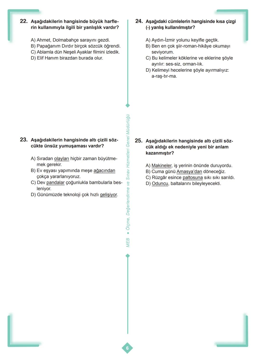 X
*
**
MILLI EGI
URIYETI A
CUMHURI
BAKANLIĞI TÜRKI
+
X
+
5. SINIF
ÇALIŞMA SORULARI
X
+
D
X
+
+
+
X
D ## İSTİKLAL MARŞI
Korkma, sönmez bu ş