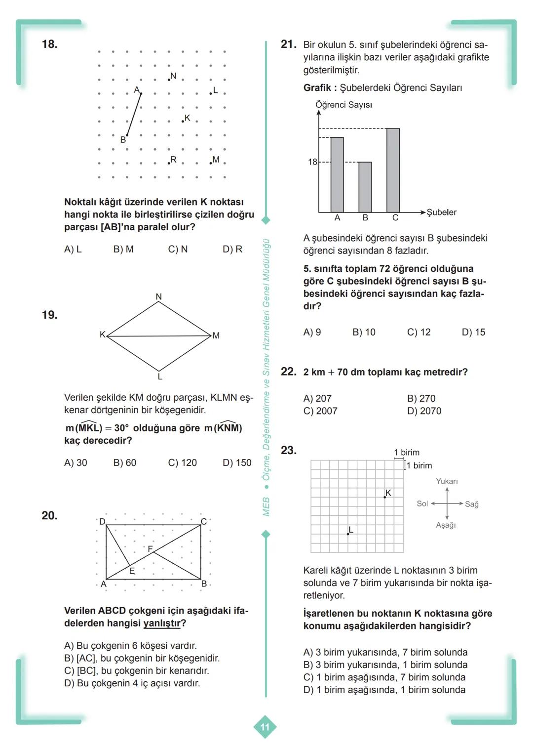 X
*
**
MILLI EGI
URIYETI A
CUMHURI
BAKANLIĞI TÜRKI
+
X
+
5. SINIF
ÇALIŞMA SORULARI
X
+
D
X
+
+
+
X
D ## İSTİKLAL MARŞI
Korkma, sönmez bu ş