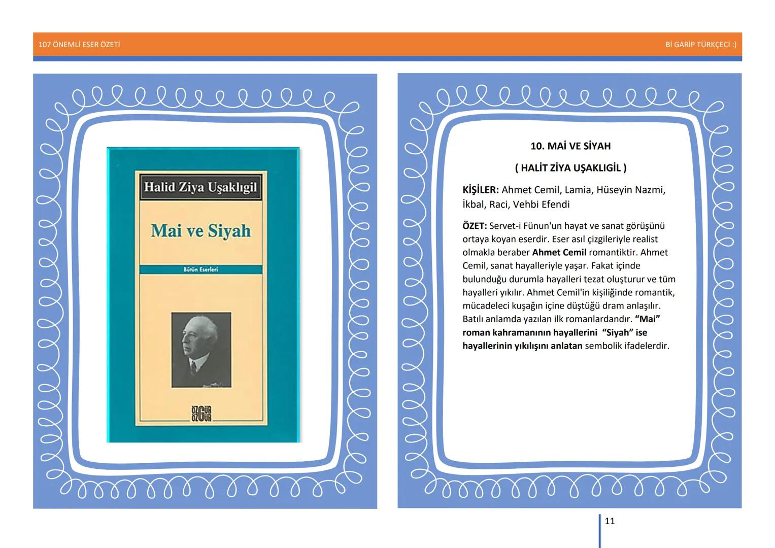 107 ÖNEMLİ ESER ÖZETİ
107
ÖNEMLİ
ESER
ÖZETİ
Bİ GARİP TÜRKÇECİ
1
Bİ GARİP TÜRKÇECİ :) 107 ÖNEMLİ ESER ÖZETİ
Bİ GARİP TÜRKÇECİ :)
ŞEMSETTİN