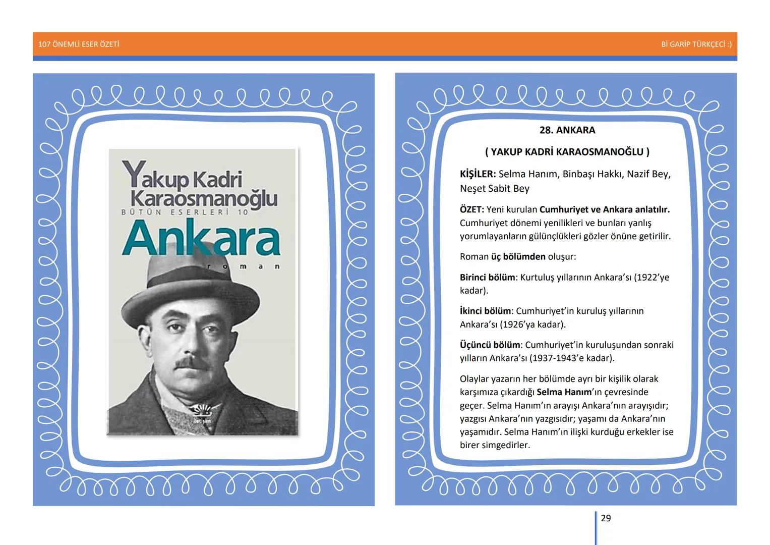 107 ÖNEMLİ ESER ÖZETİ
107
ÖNEMLİ
ESER
ÖZETİ
Bİ GARİP TÜRKÇECİ
1
Bİ GARİP TÜRKÇECİ :) 107 ÖNEMLİ ESER ÖZETİ
Bİ GARİP TÜRKÇECİ :)
ŞEMSETTİN