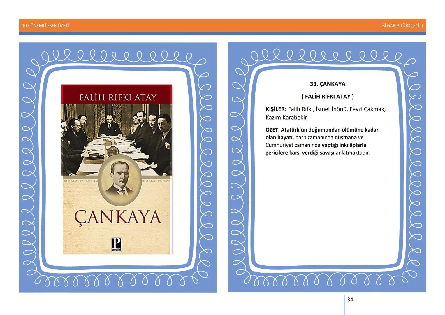 107 ÖNEMLİ ESER ÖZETİ
107
ÖNEMLİ
ESER
ÖZETİ
Bİ GARİP TÜRKÇECİ
1
Bİ GARİP TÜRKÇECİ :) 107 ÖNEMLİ ESER ÖZETİ
Bİ GARİP TÜRKÇECİ :)
ŞEMSETTİN
