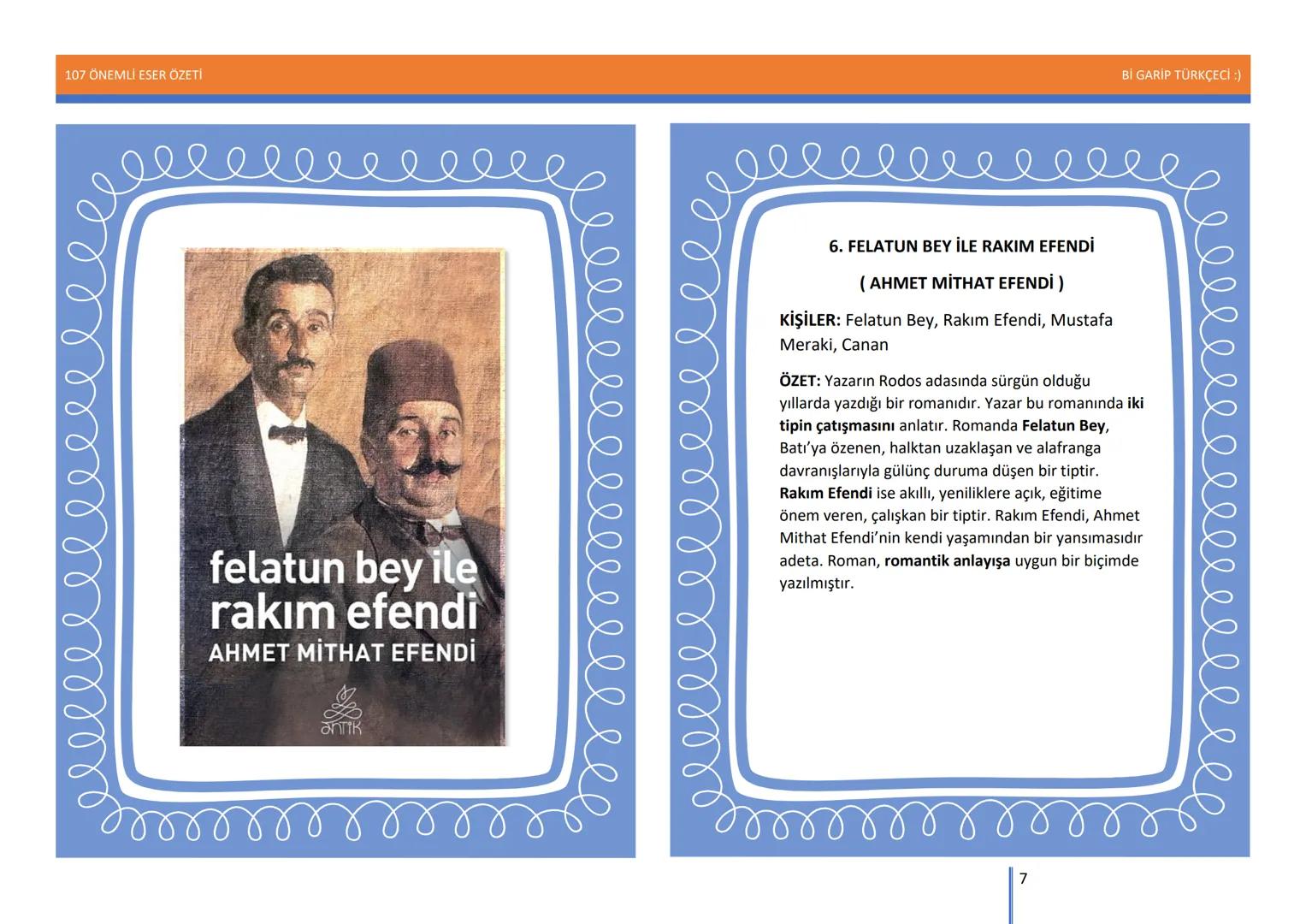 107 ÖNEMLİ ESER ÖZETİ
107
ÖNEMLİ
ESER
ÖZETİ
Bİ GARİP TÜRKÇECİ
1
Bİ GARİP TÜRKÇECİ :) 107 ÖNEMLİ ESER ÖZETİ
Bİ GARİP TÜRKÇECİ :)
ŞEMSETTİN