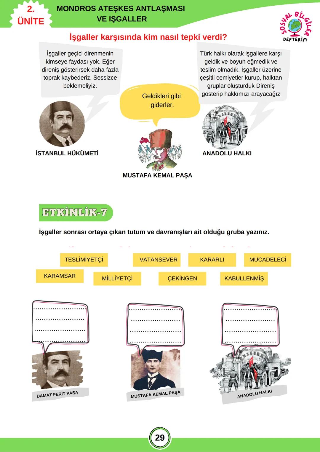 # İNKILAP TARİHİ
8. SINIF
2.ÜNİTE
SOSYAL BİLGİLER
DEFTERİM 2.
ÜNİTE
ÜNİTE KAVRAMLARINI ÖĞRENELİM
Ajans: Haber toplama, yayma ve üyelerin