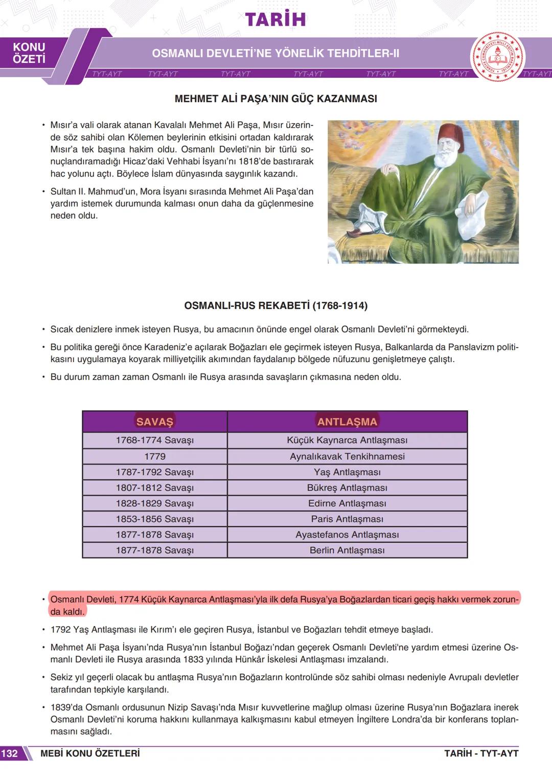 # TARİH
# OSMANLI DEVLETİ'NE YÖNELİK TEHDİTLER-I
## 1774-1914 YILLARI ARASINDAKİ SİYASİ GELİŞMELER
1783
Kırım'ın Rusya tarafından ilhakı