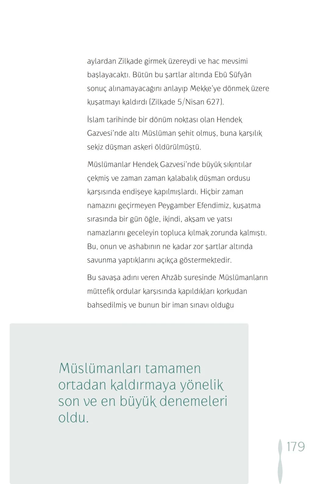 Hz Muhammedin hayatı – 179. sayfa