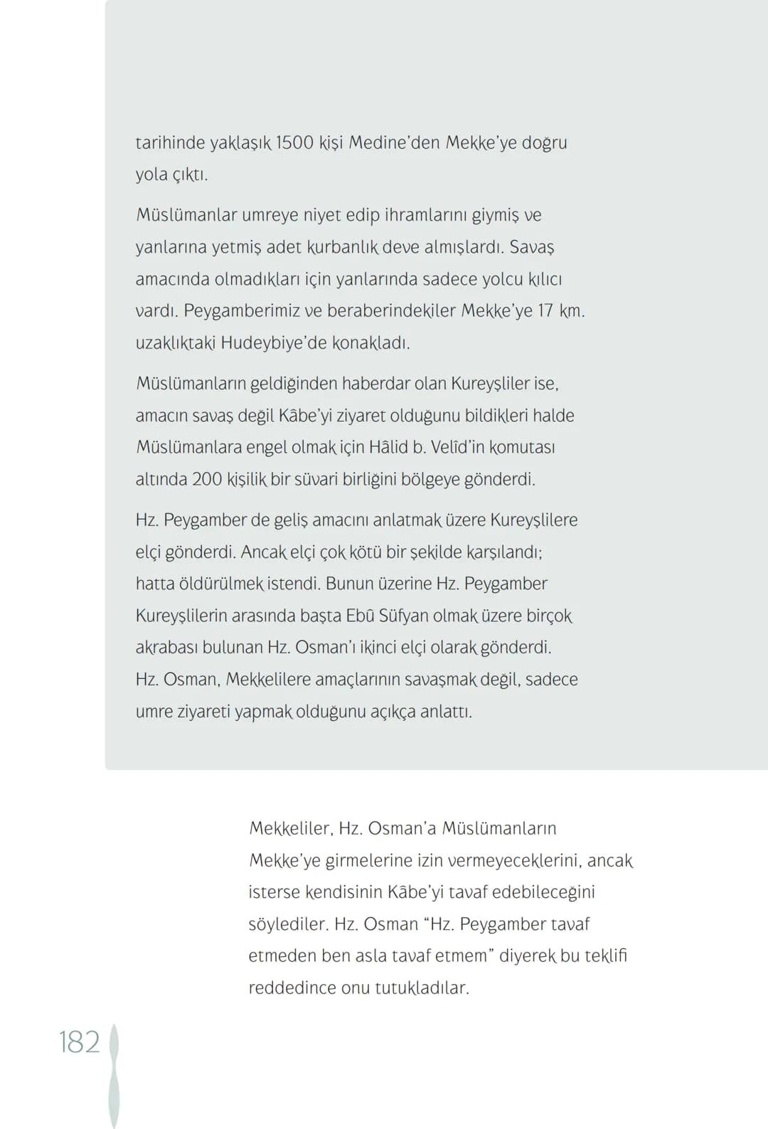 Hz Muhammedin hayatı – 182. sayfa