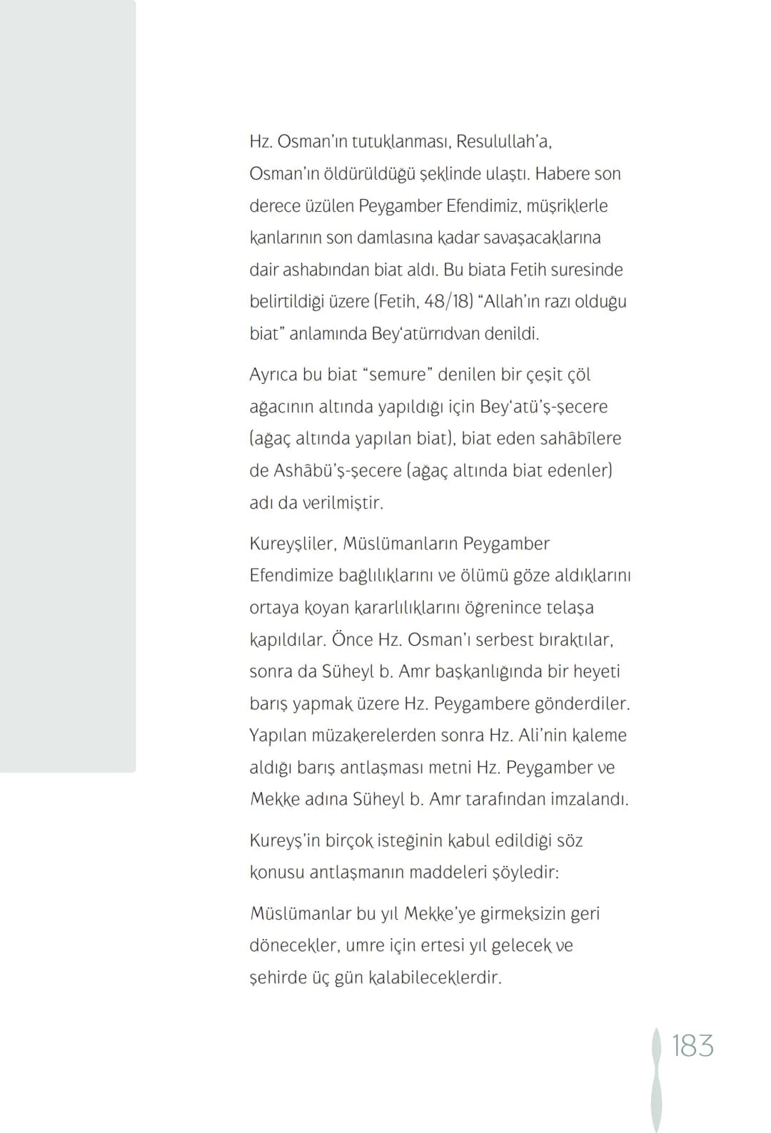 Hz Muhammedin hayatı – 183. sayfa
