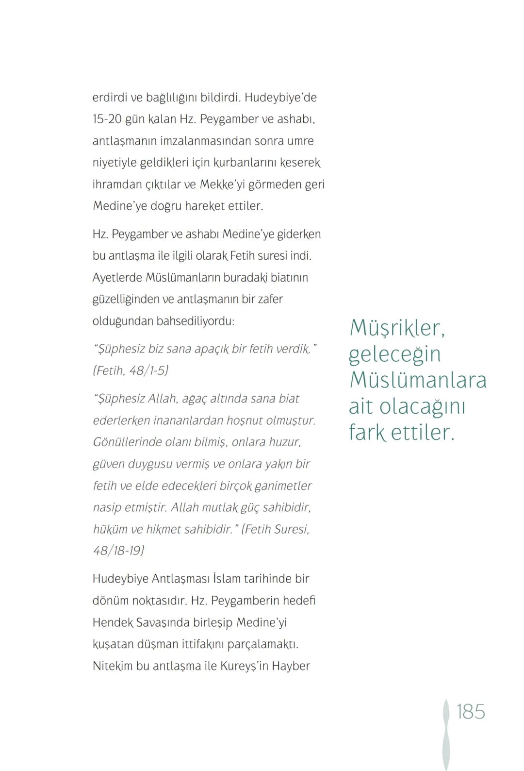 Hz Muhammedin hayatı – 185. sayfa