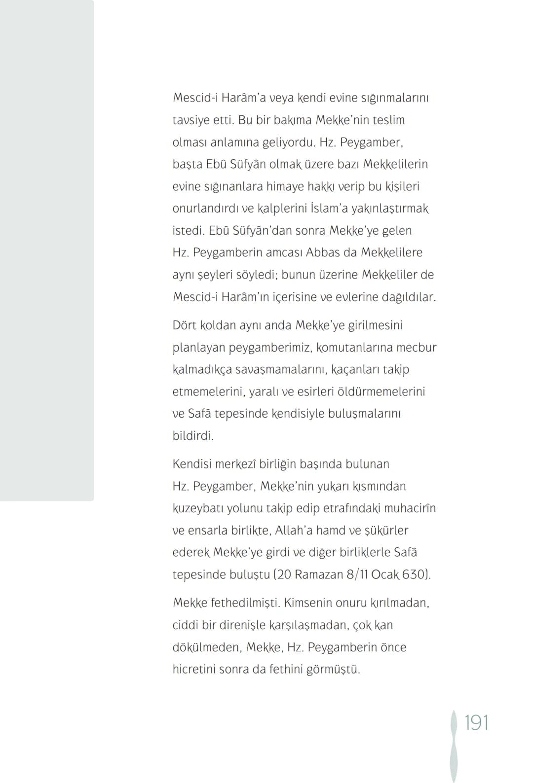 Hz Muhammedin hayatı – 191. sayfa