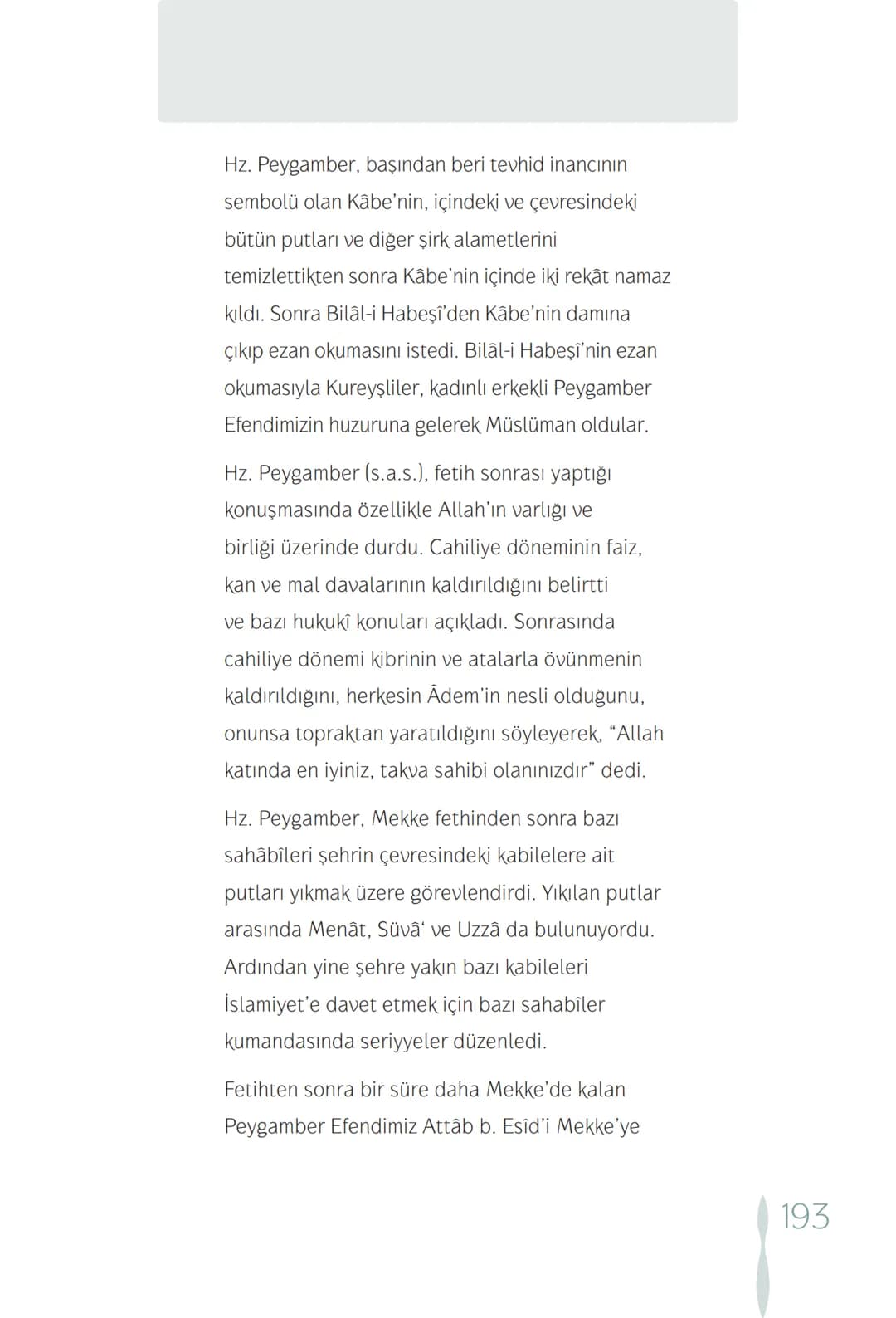 Hz Muhammedin hayatı – 193. sayfa
