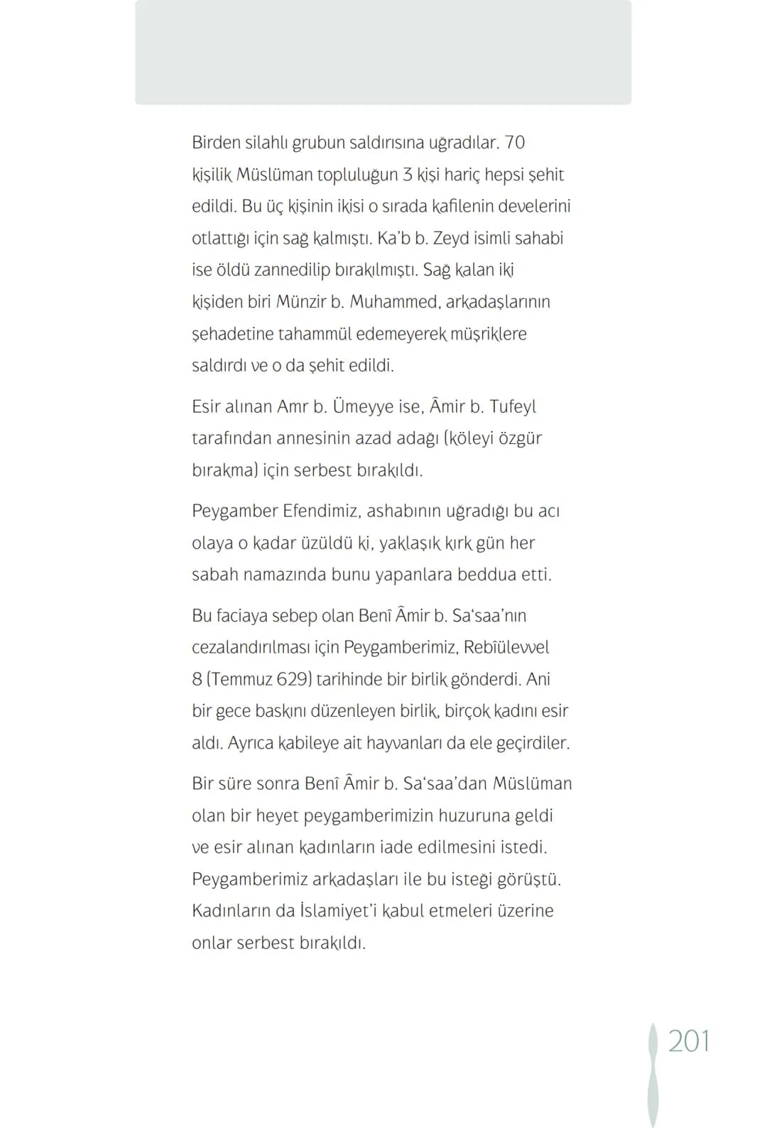 Hz Muhammedin hayatı – 201. sayfa