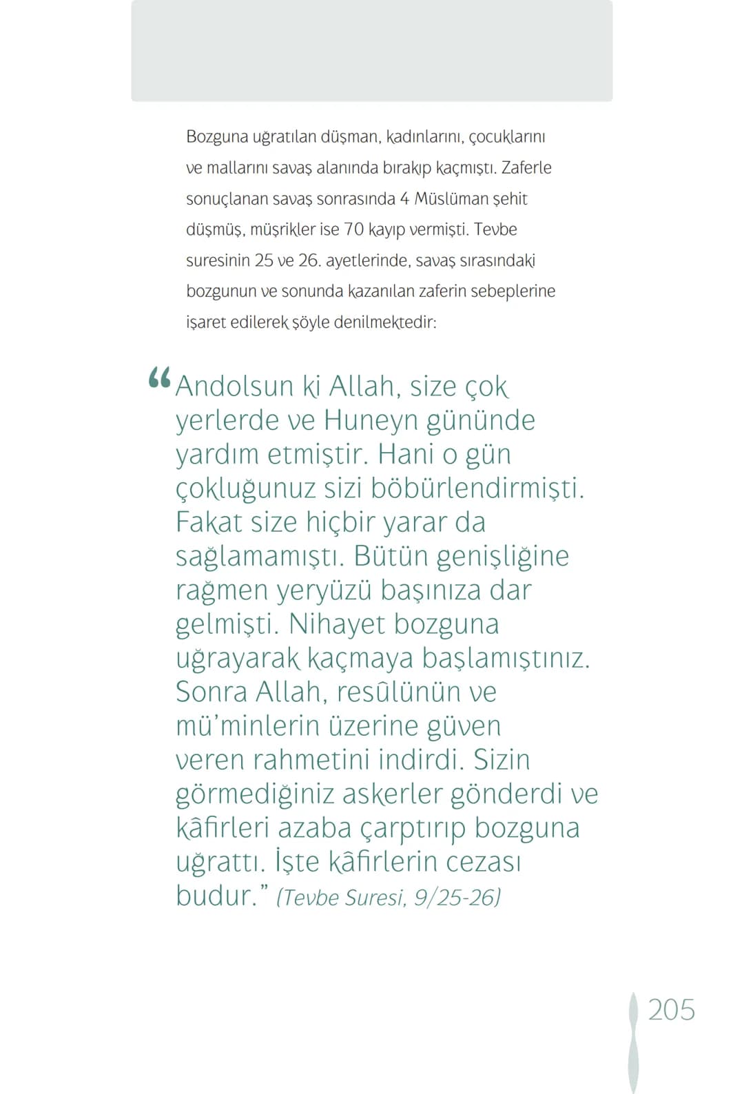 Hz Muhammedin hayatı – 205. sayfa