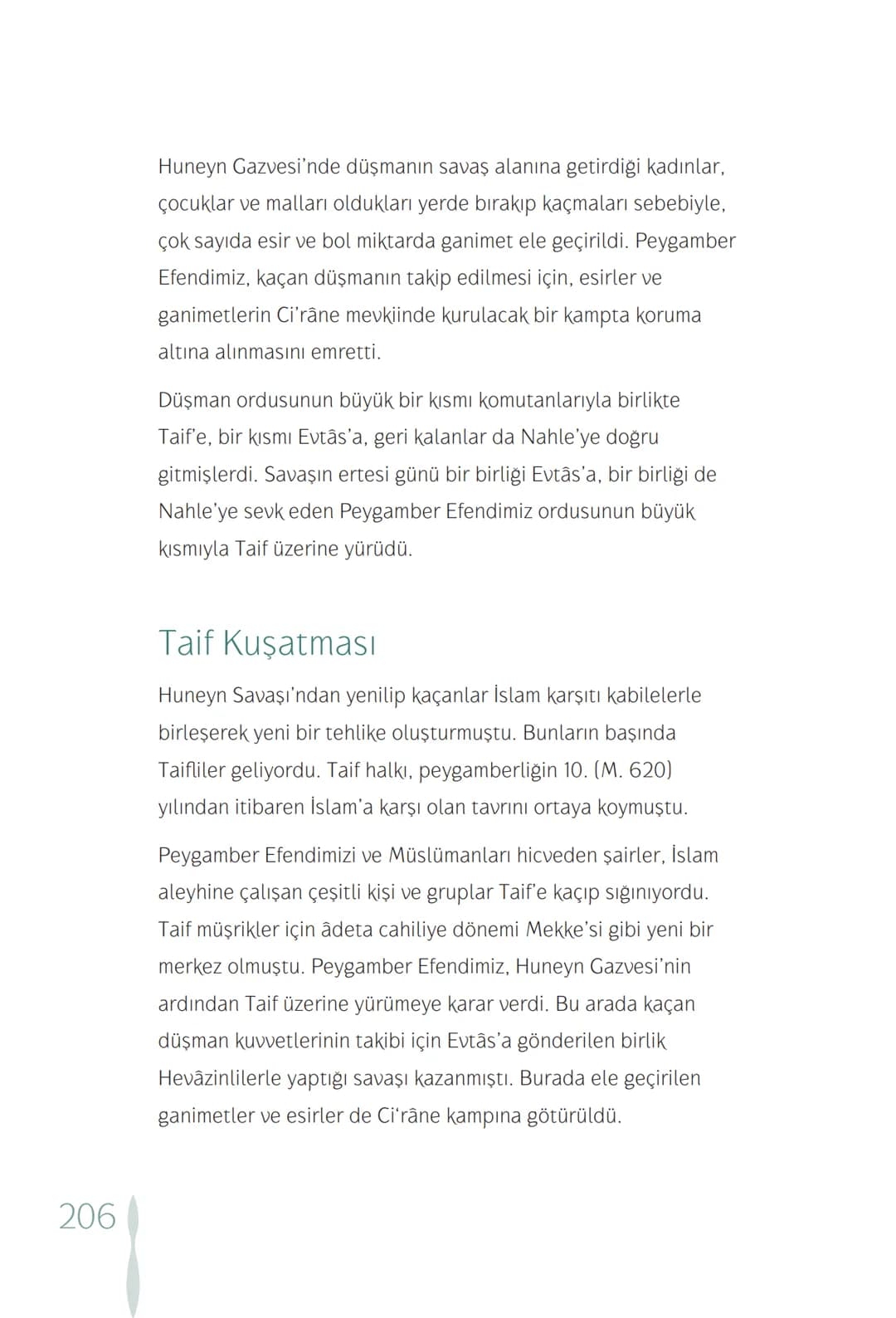Hz Muhammedin hayatı – 206. sayfa