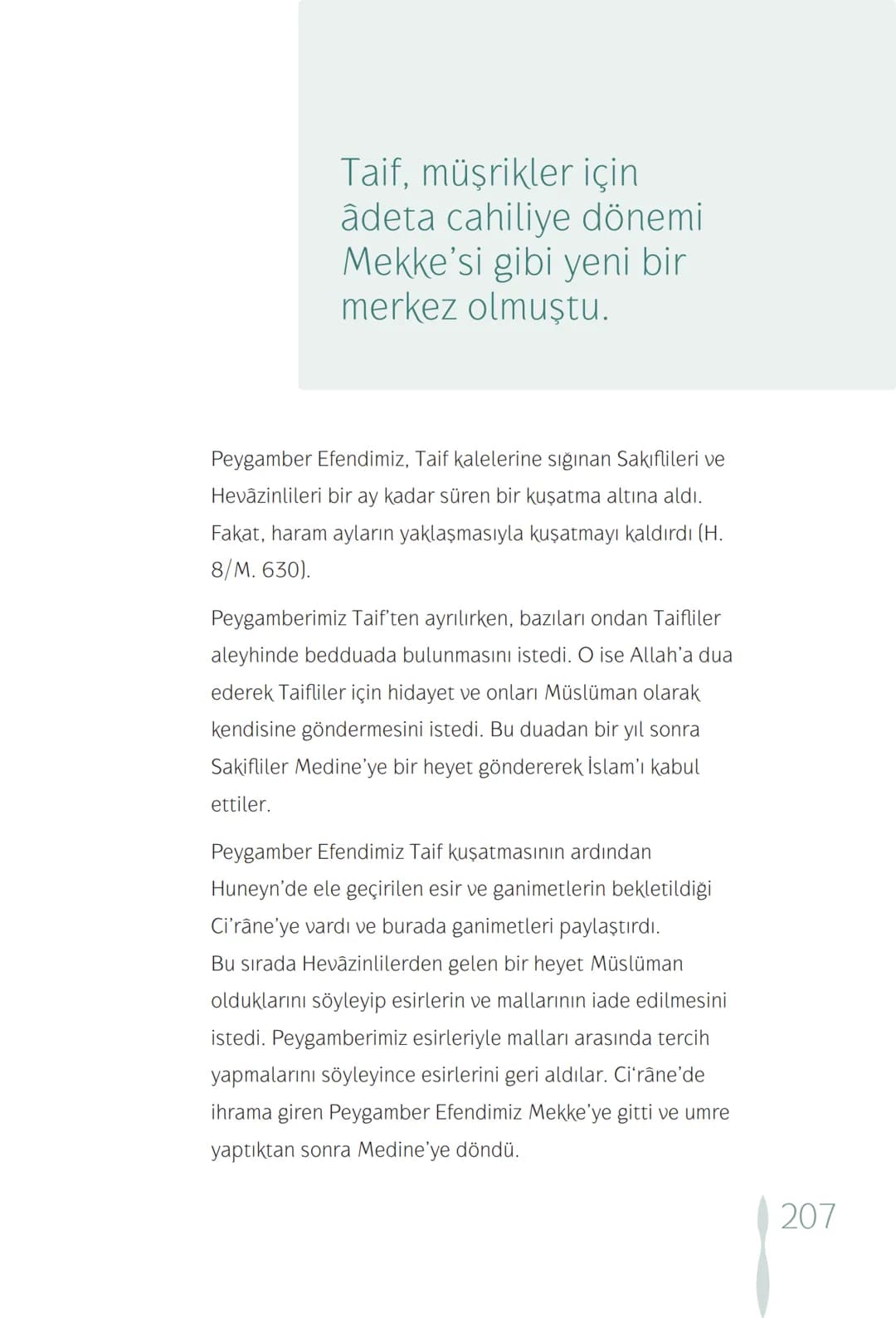 Hz Muhammedin hayatı – 207. sayfa