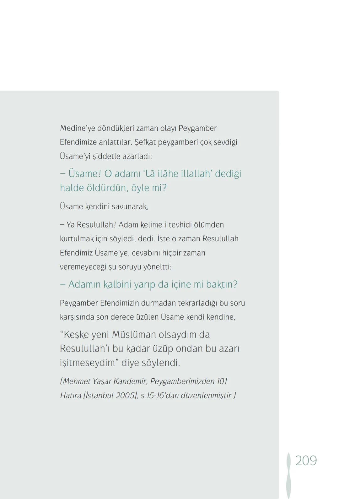Hz Muhammedin hayatı – 209. sayfa