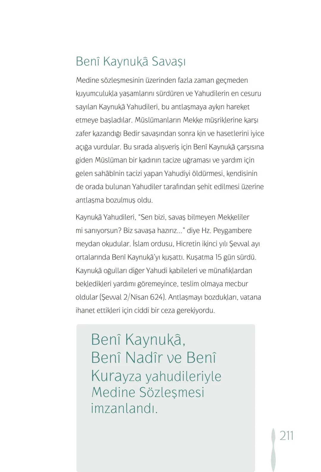 Hz Muhammedin hayatı – 211. sayfa