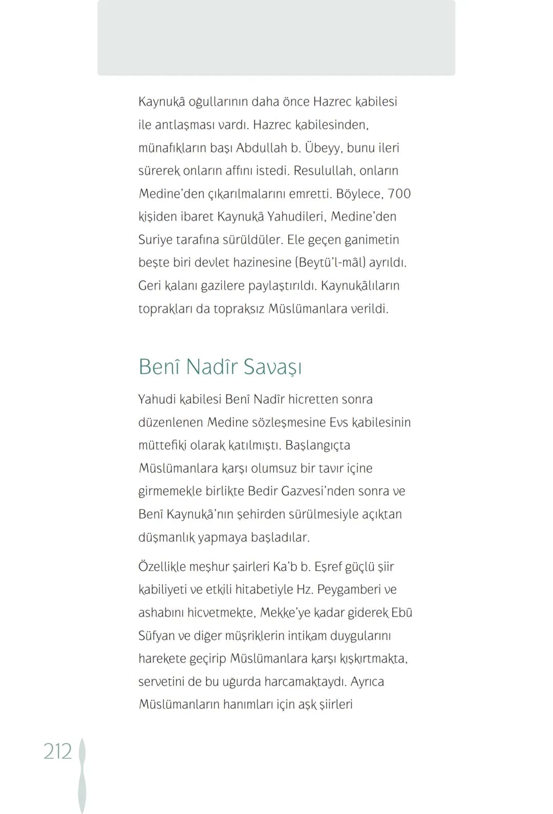 Hz Muhammedin hayatı – 212. sayfa