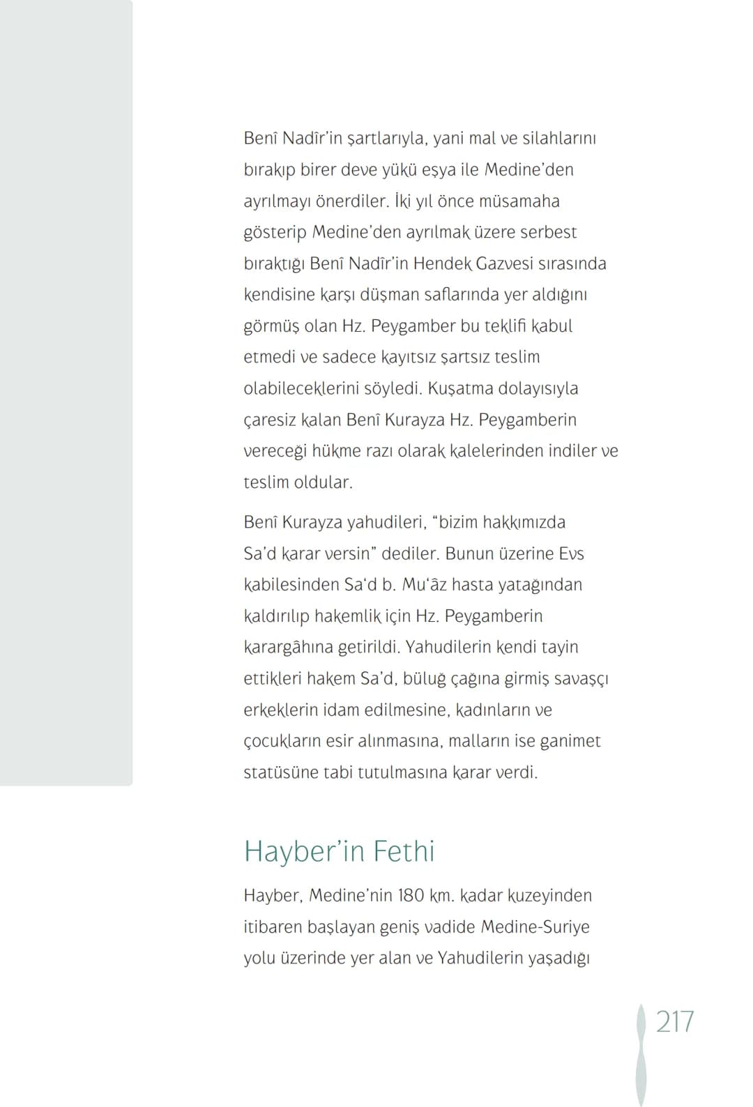 Hz Muhammedin hayatı – 217. sayfa