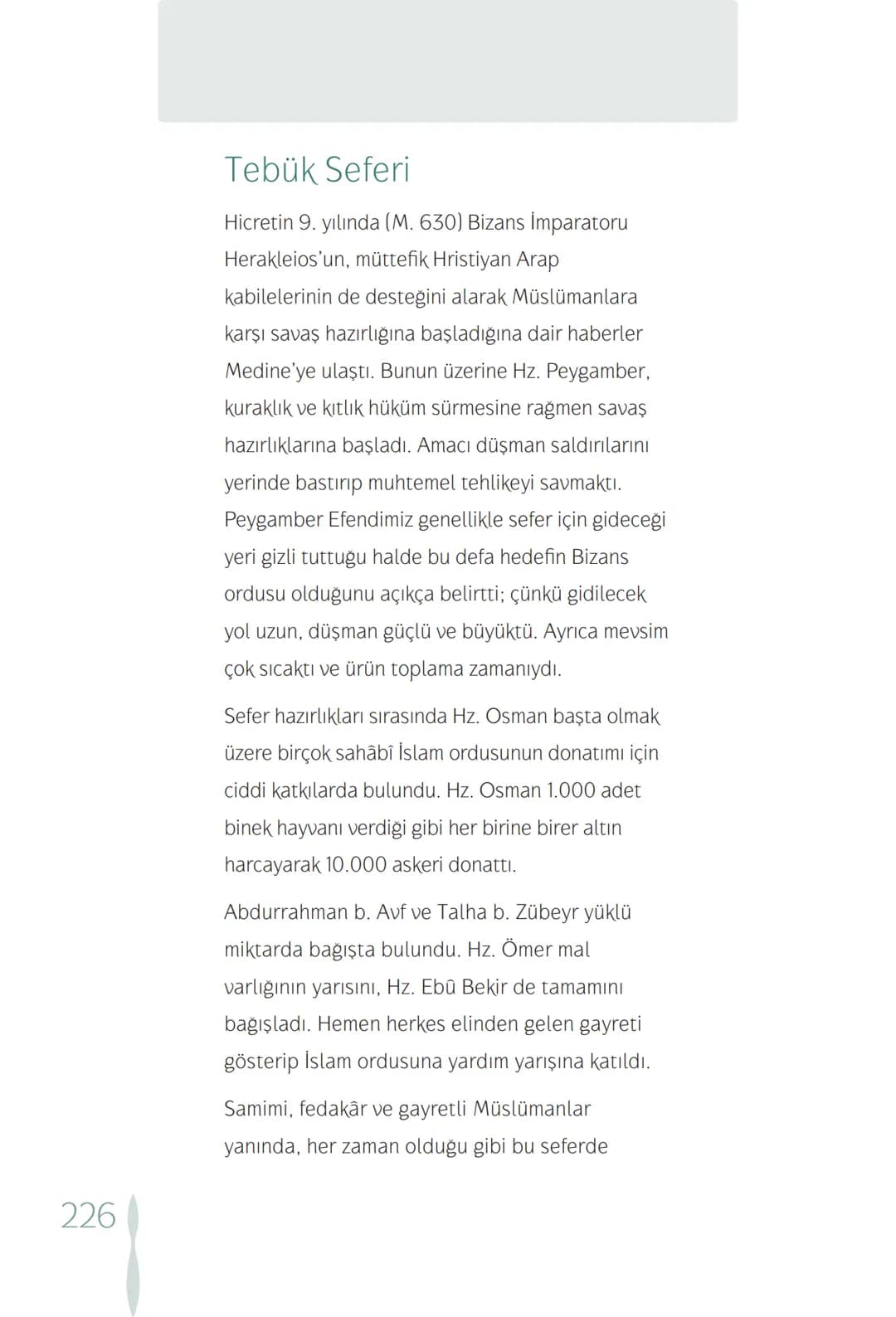 Hz Muhammedin hayatı – 226. sayfa