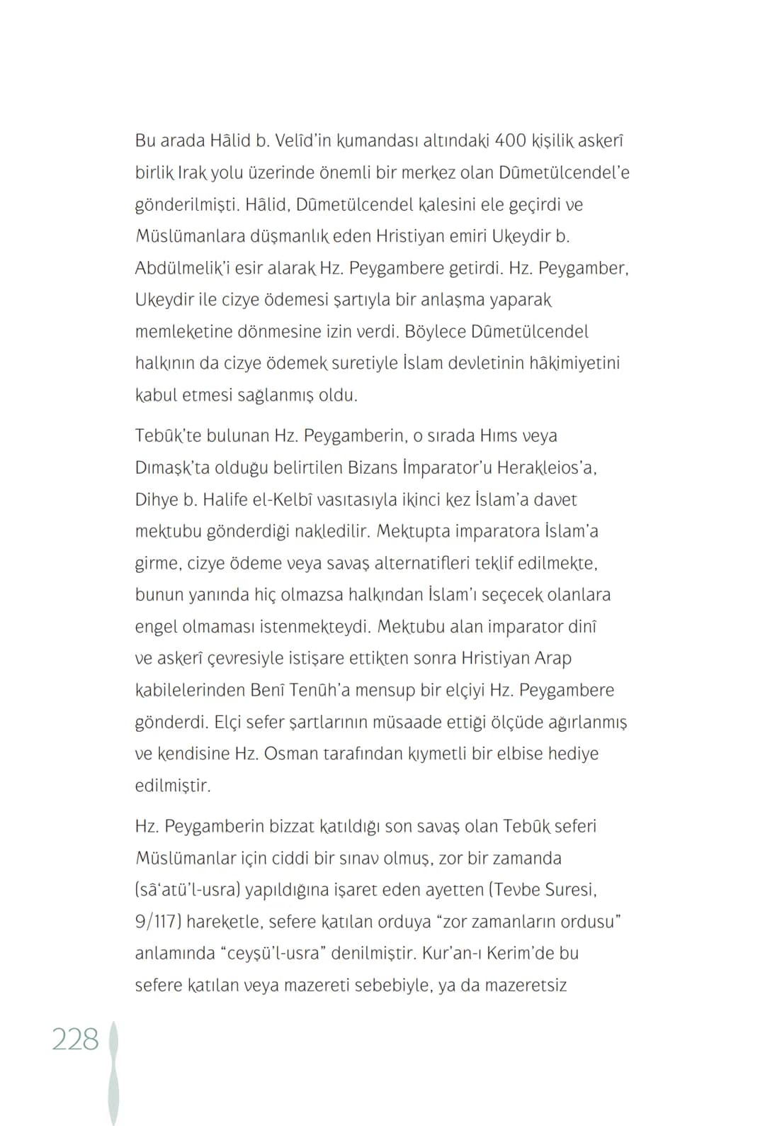 Hz Muhammedin hayatı – 228. sayfa