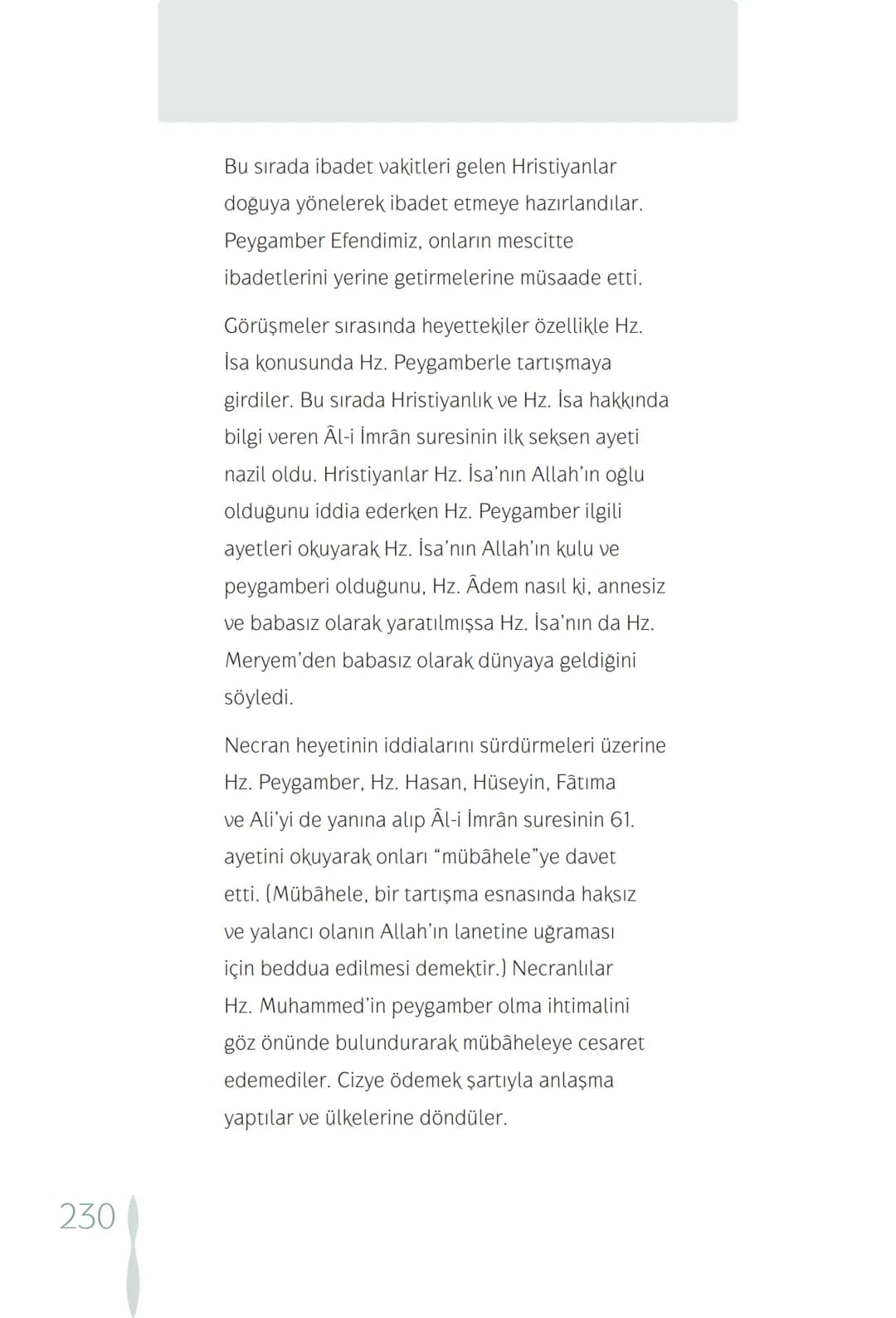 Hz Muhammedin hayatı – 230. sayfa