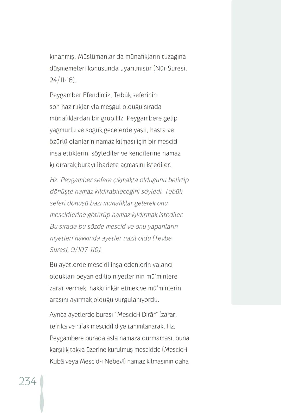 Hz Muhammedin hayatı – 234. sayfa