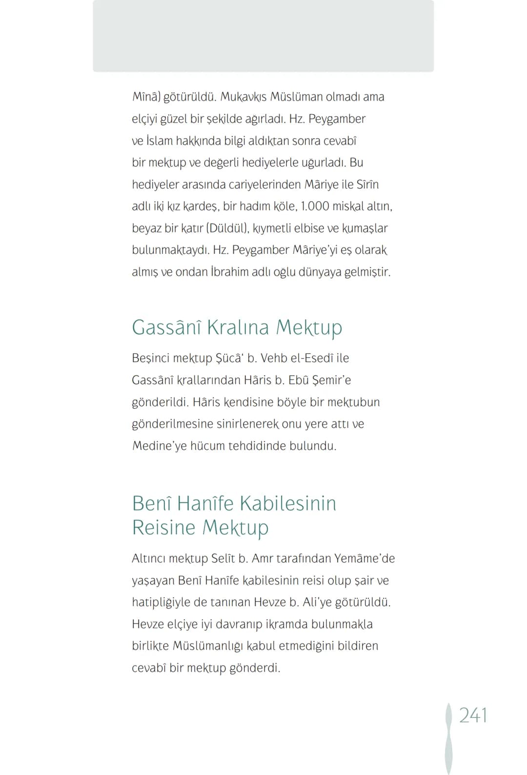 Hz Muhammedin hayatı – 241. sayfa
