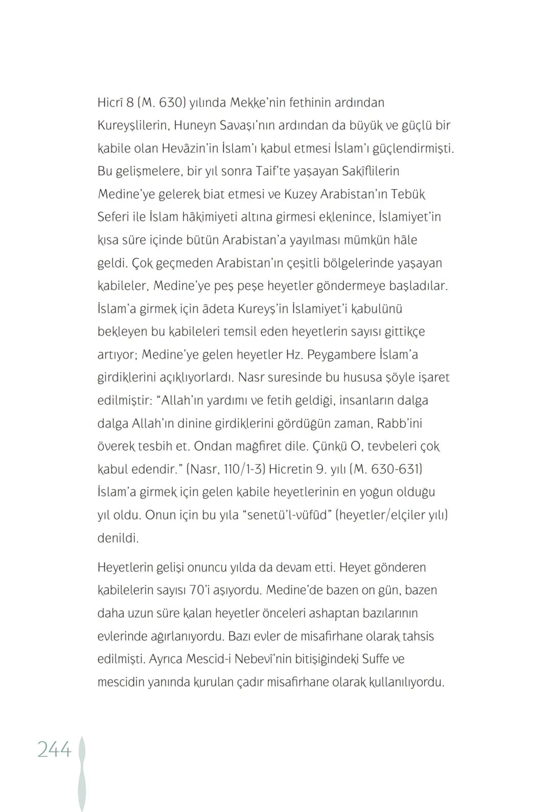 Hz Muhammedin hayatı – 244. sayfa