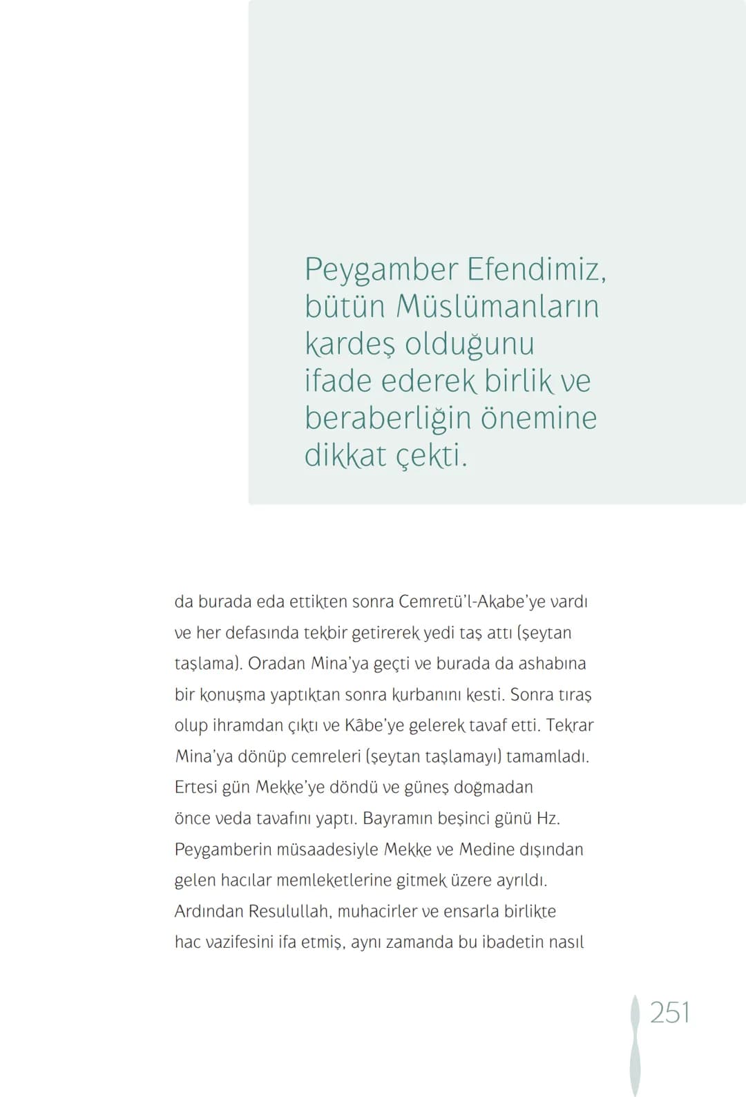 Hz Muhammedin hayatı – 251. sayfa