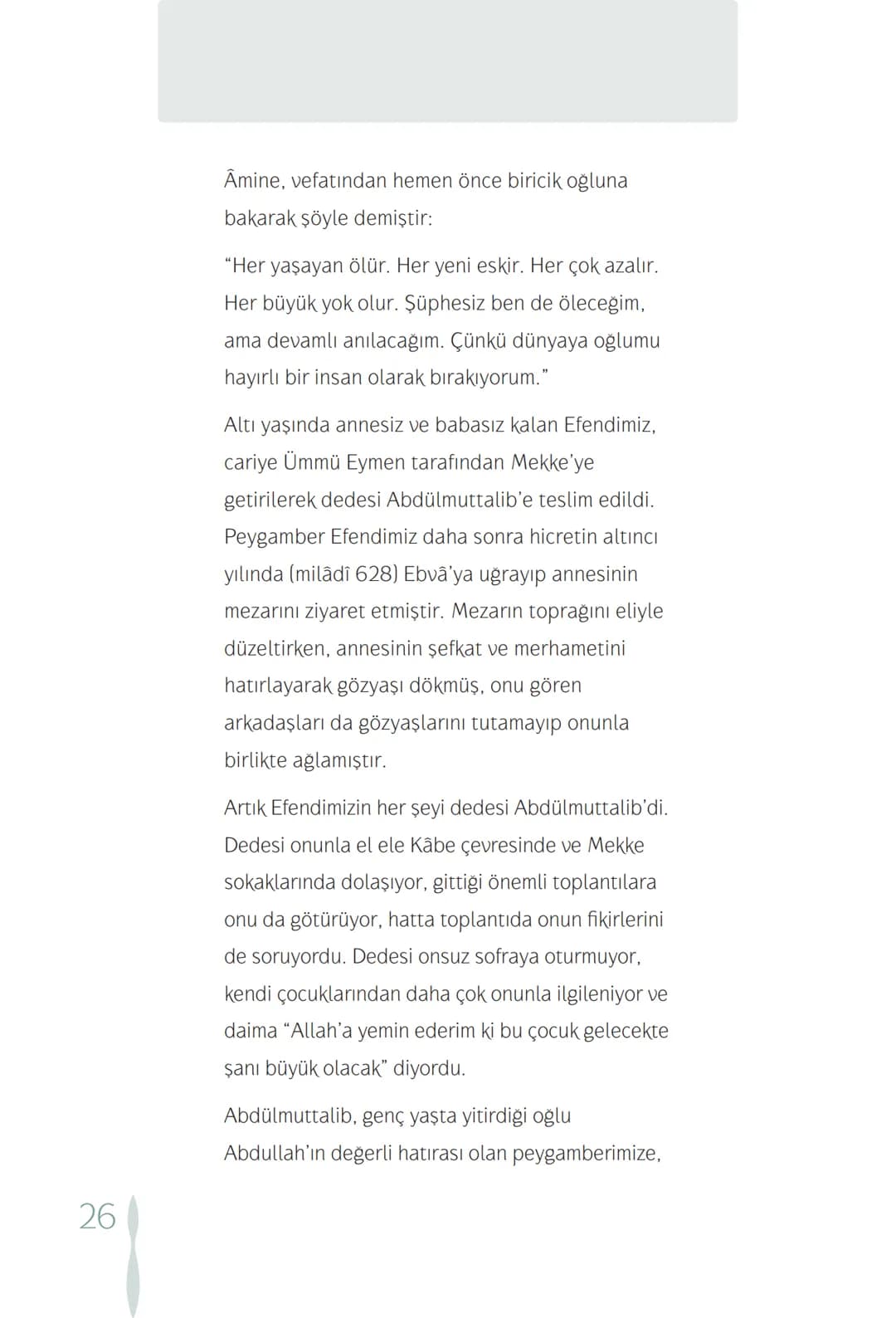 Hz Muhammedin hayatı – 26. sayfa