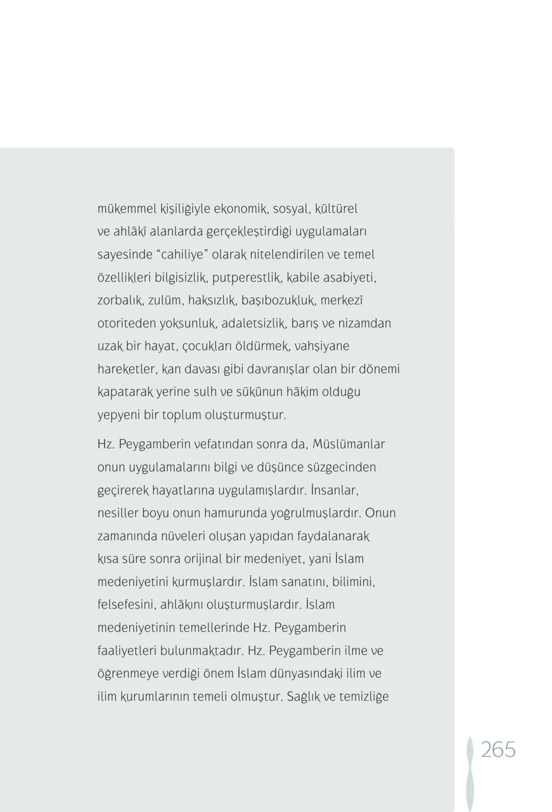 Hz Muhammedin hayatı – 265. sayfa